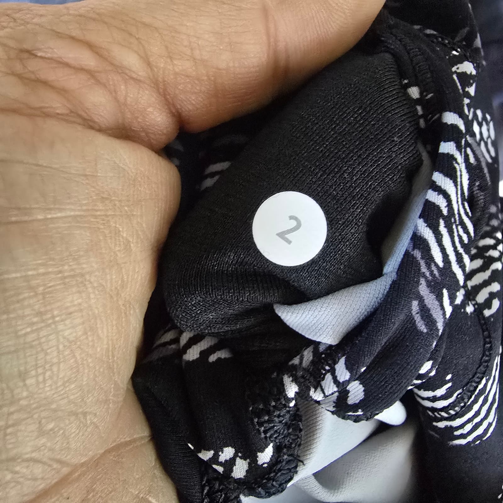 Lululemon Wunder Under Pant (Hi-Rise) Warp Ice Grey Black - Size 222 - Thumbnail 9