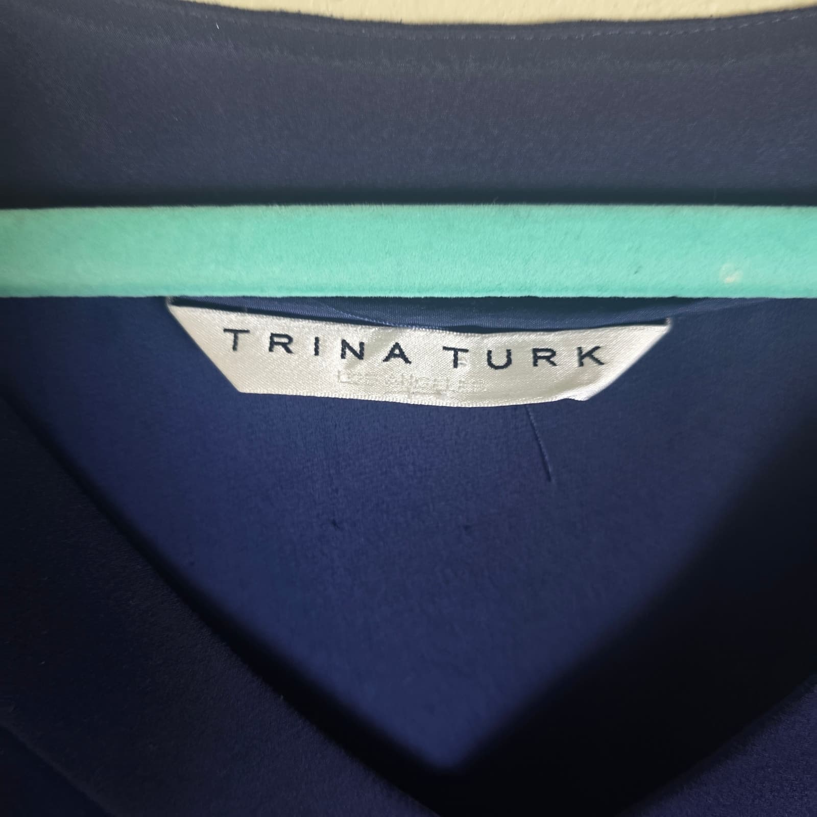 Trina Turk Short Sleeve Shift Mini Dress - Indigo - Medium - NWOT - Thumbnail 7