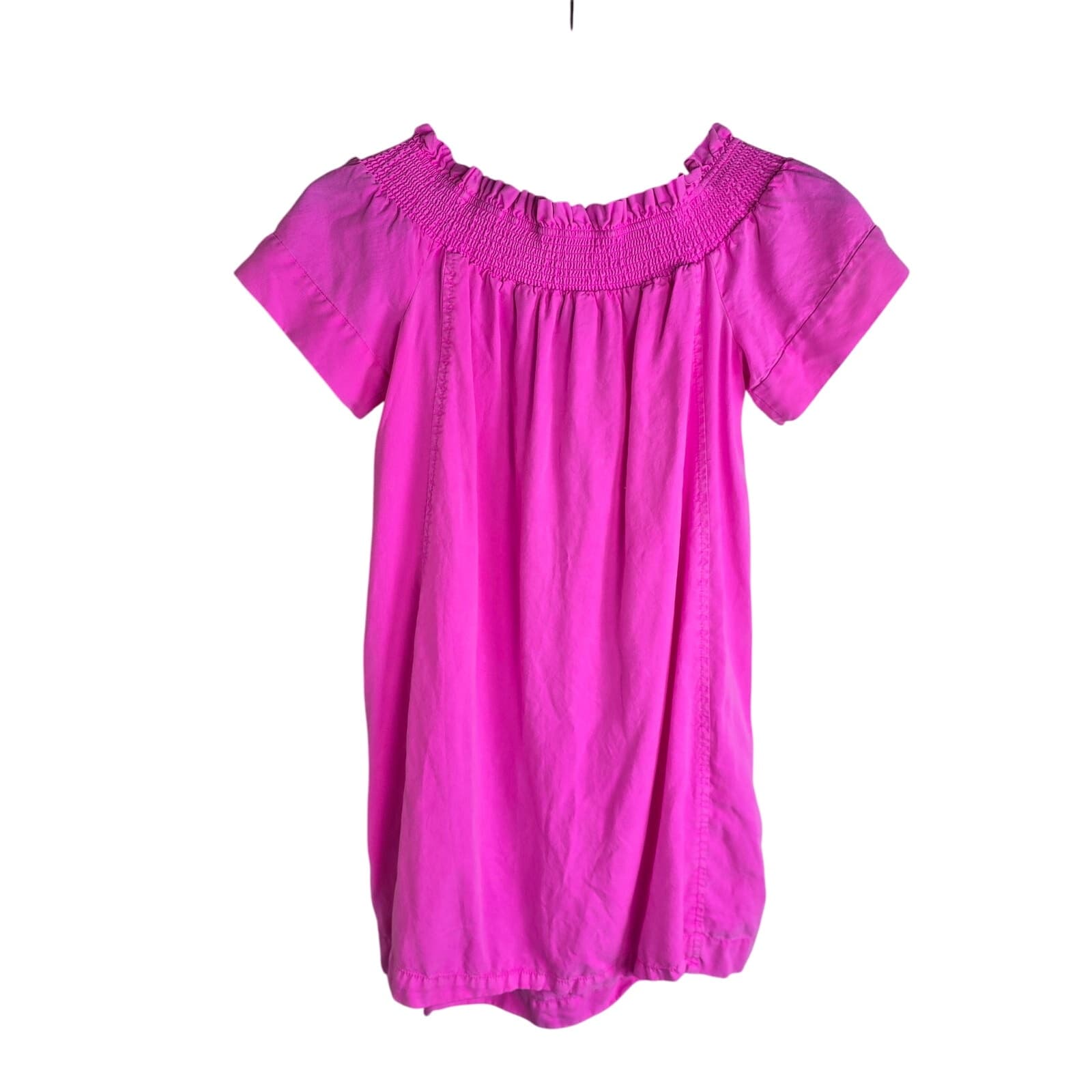 Vineyard Vines Garment Dyed Madison Off Shoulder Mini Dress - Malibu Pink - XS - Thumbnail 2