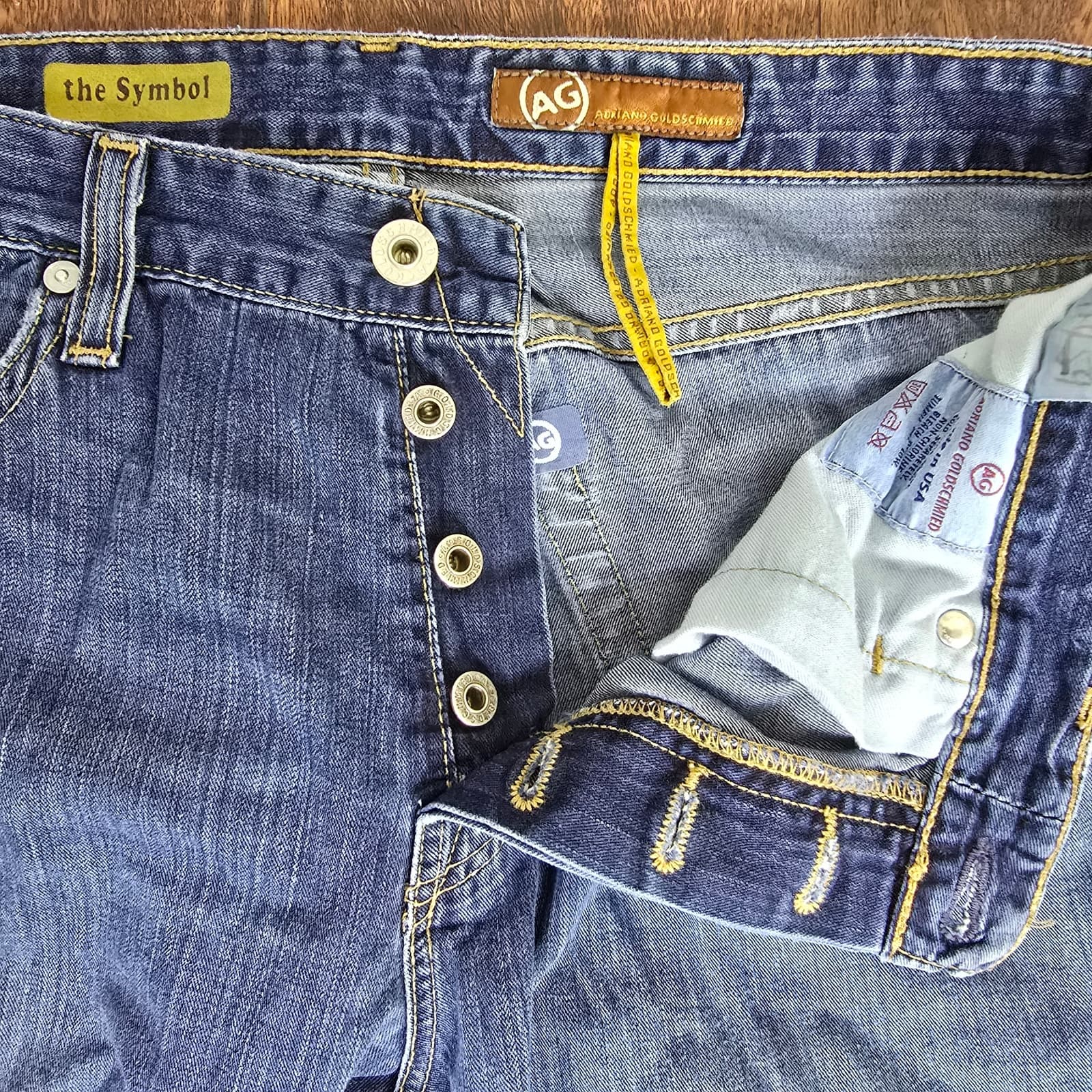 AG Jeans Men's The Symbol Button-Fly Straight Leg Jeans, 34x34 - Thumbnail 3