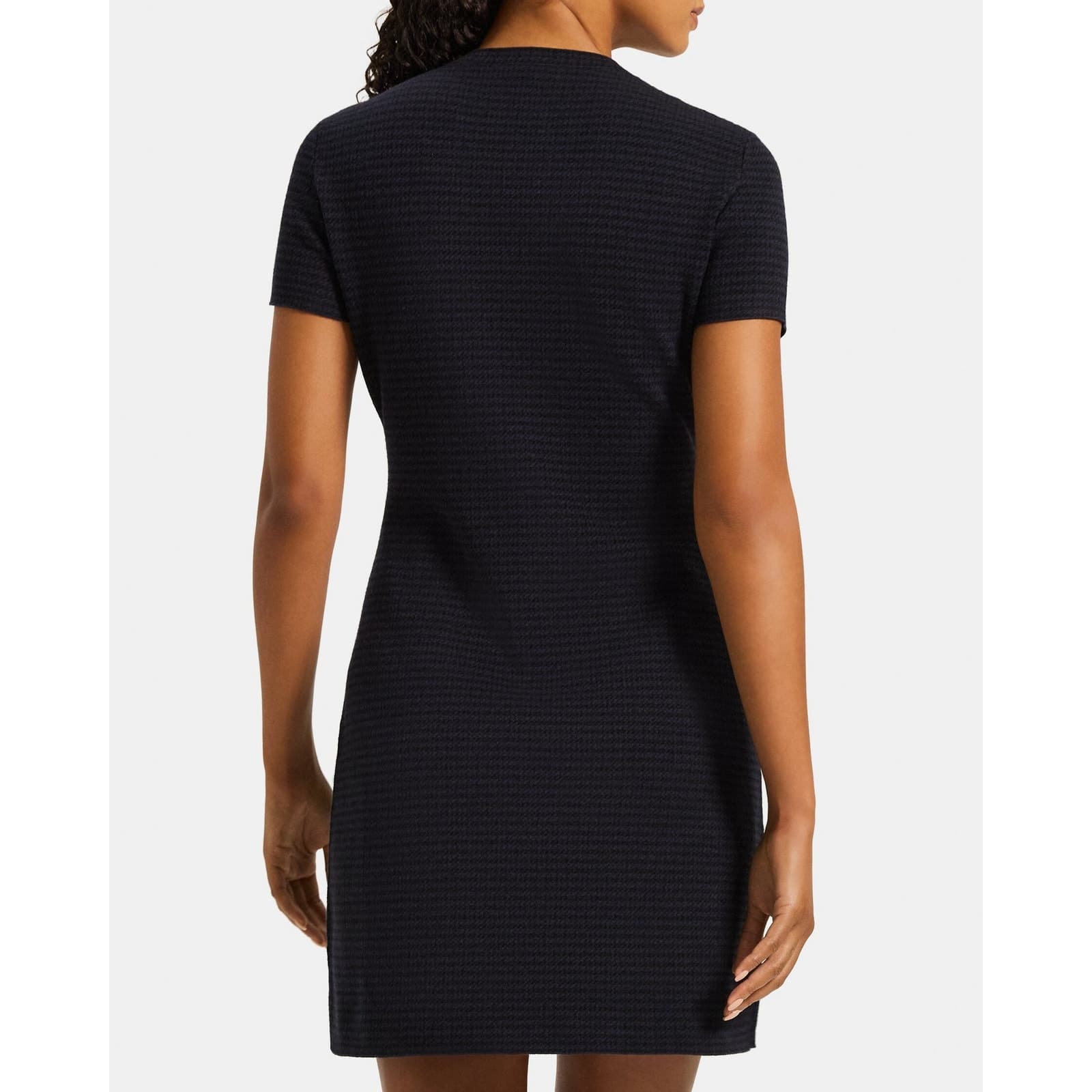 Theory White Branteen O Reverie Stretch Viscose Knit Style # H016706R, M - Thumbnail 9