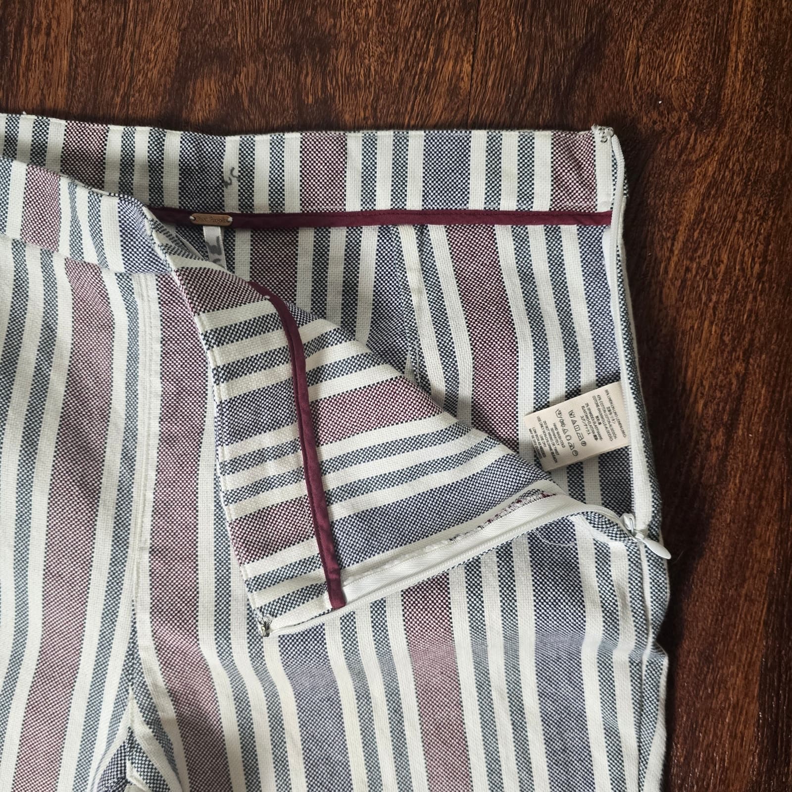 Free People Mod Stripe Linen Blend Cropped Pants - Size 4 - Thumbnail 8