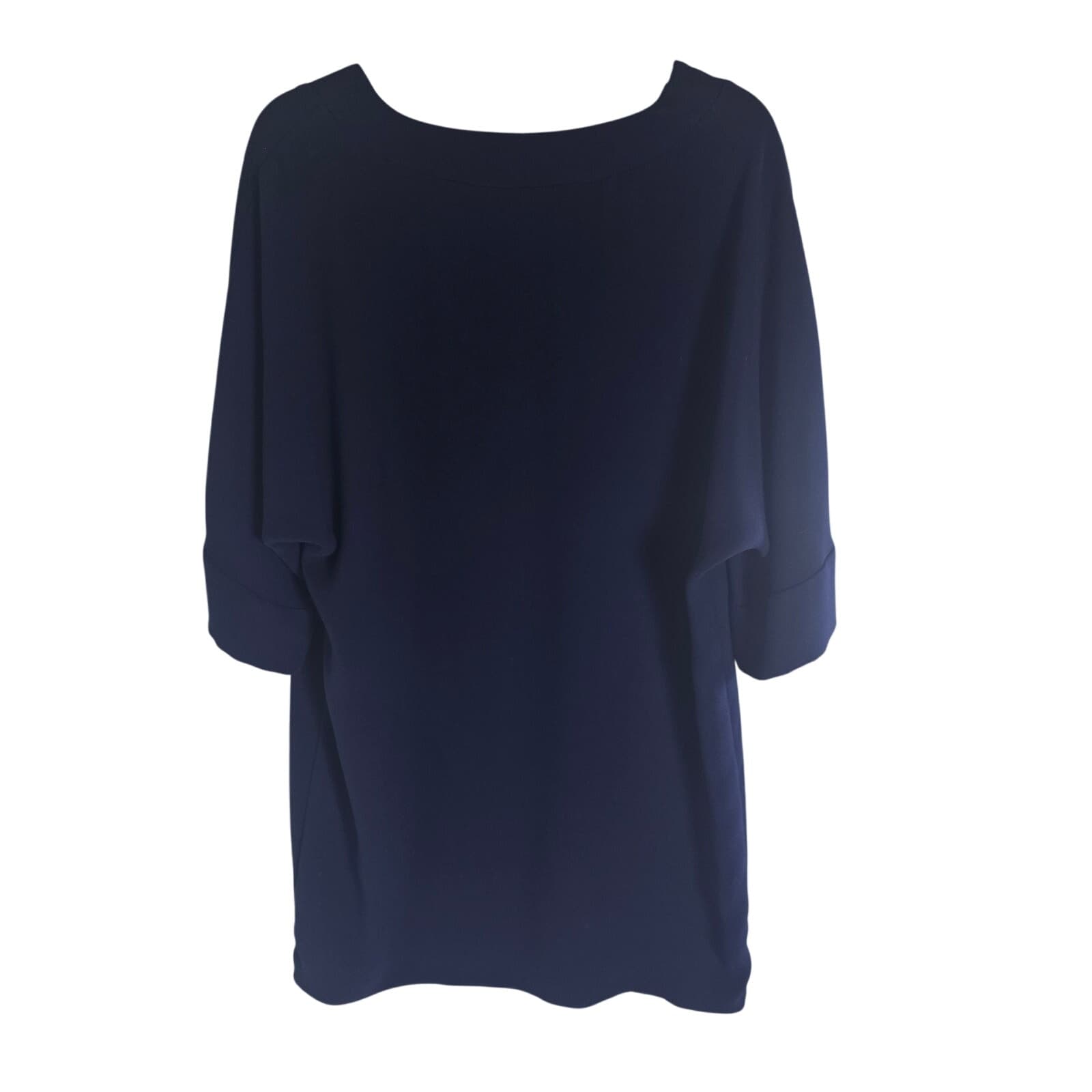 Trina Turk Short Sleeve Shift Mini Dress - Indigo - Medium - NWOT - Thumbnail 4