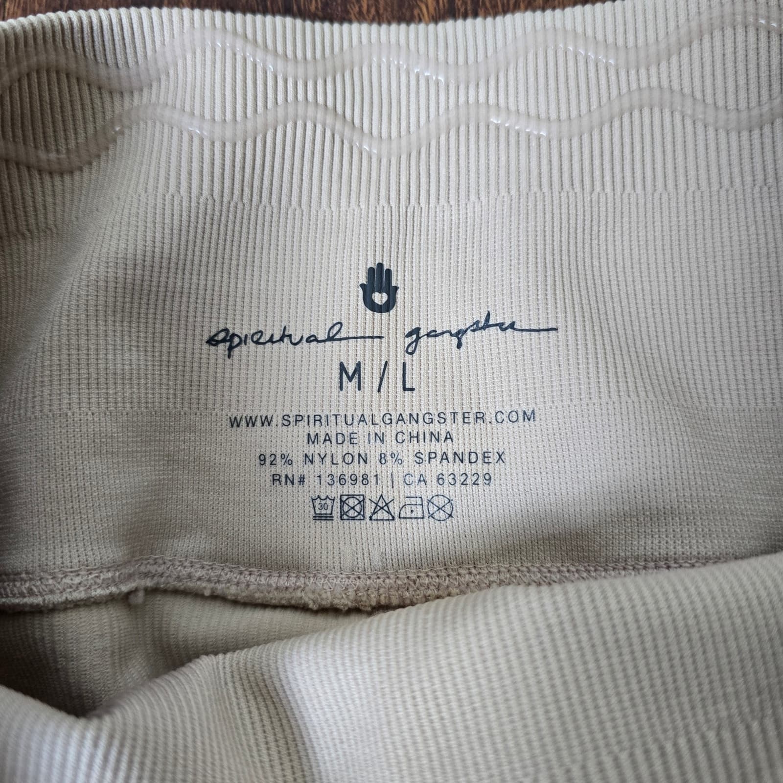 Spiritual Gangster x Peloton Love Sculpt Ribbed 7/8 Seamless Leggings, M/L NWOT - Thumbnail 5