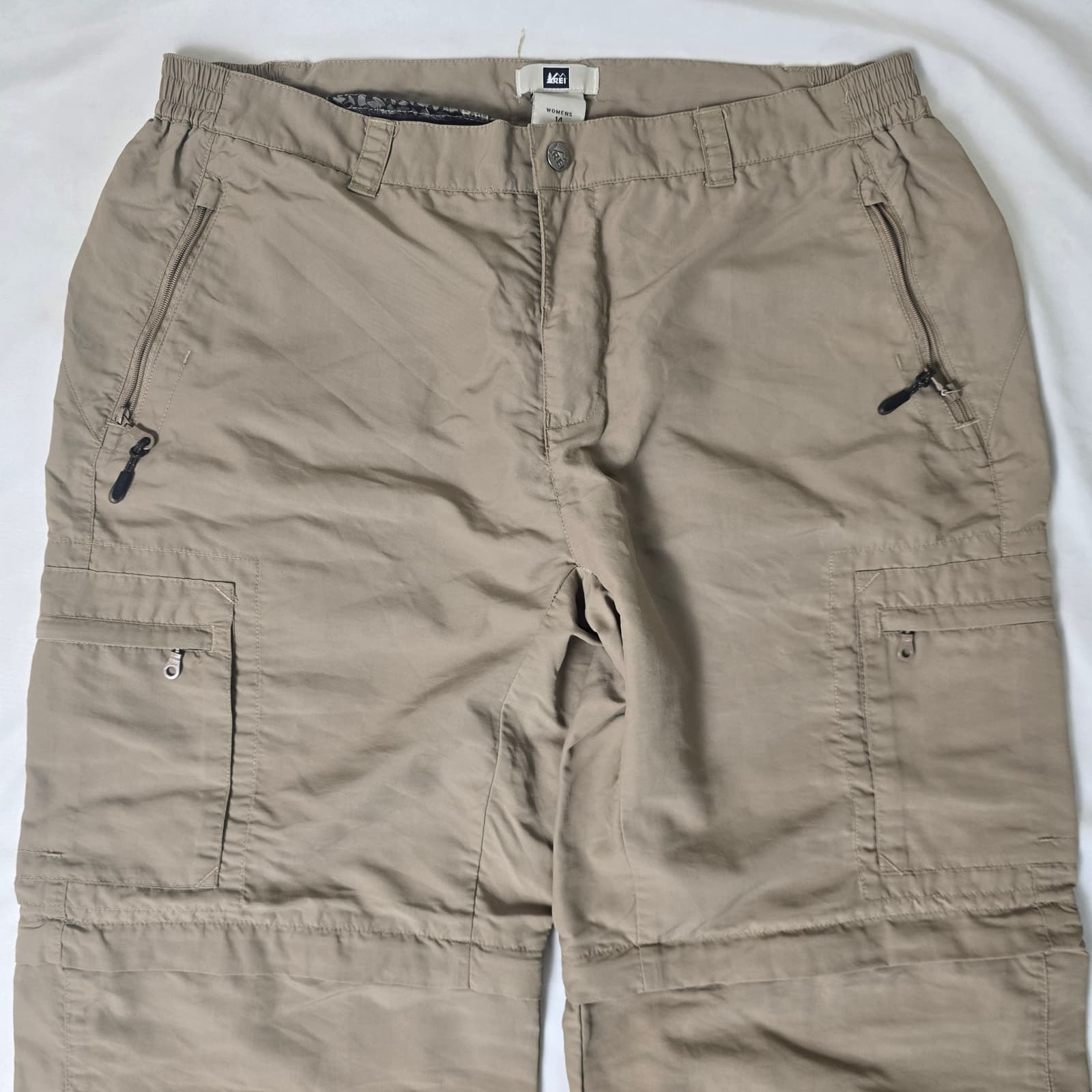 REI Co-Op Sahara Convertible Pants - Khaki - Size 14 - Style # 778942 - Thumbnail 2