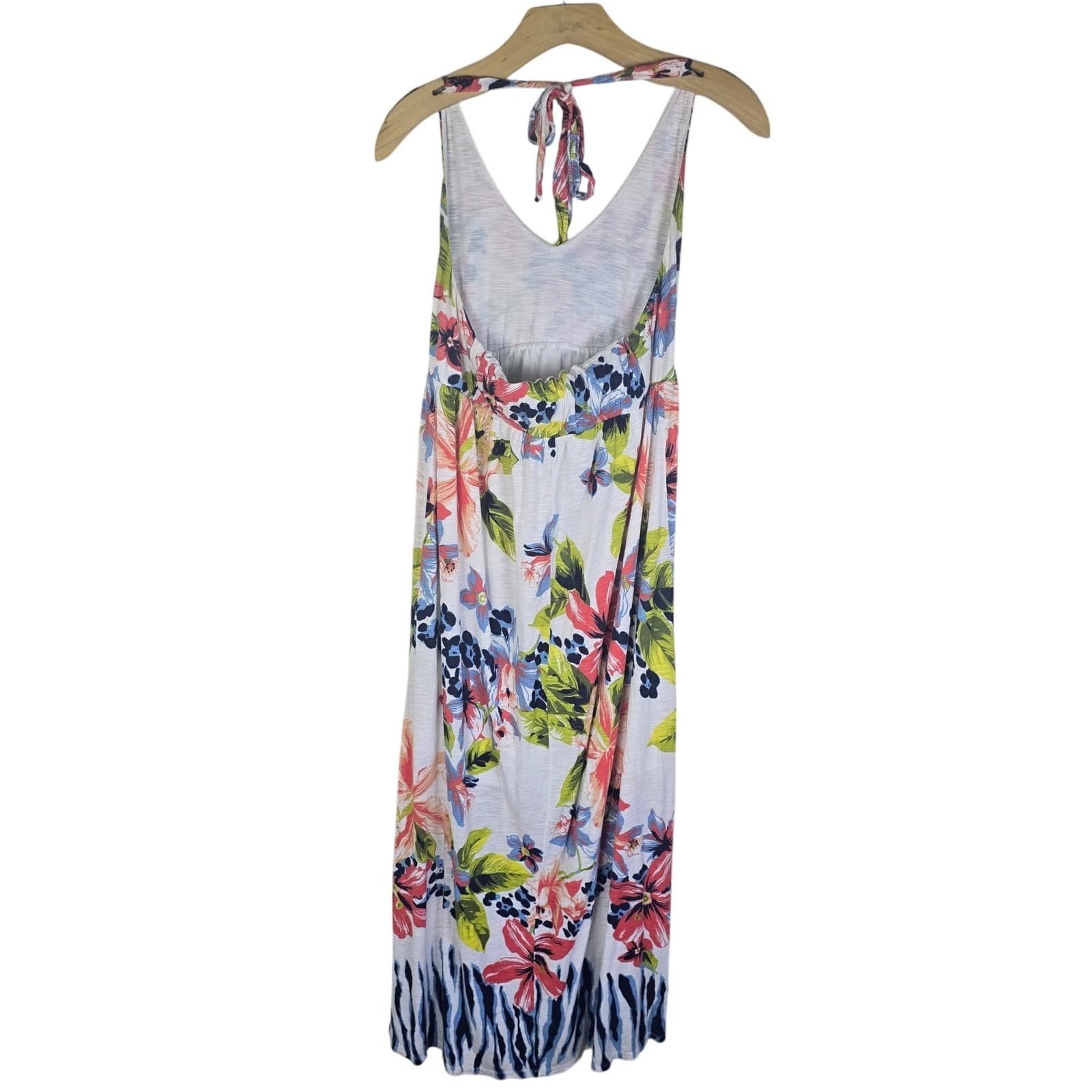 Tommy Bahama Bungaroo Blooms Maxi Dress Halter Top Floral Print - S - Thumbnail 3
