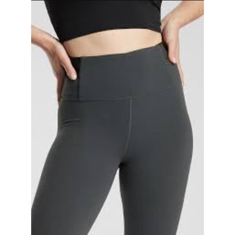 Athelta Aura Split Pant in Powervita - Gray - Small - Style # 487627 - Thumbnail 4