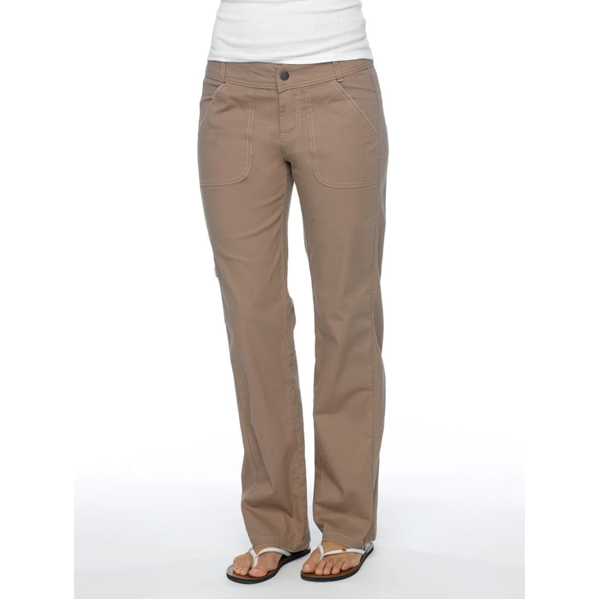 prAna Evie Organic Cotton Pants - Brown - Size 8 - Thumbnail 2