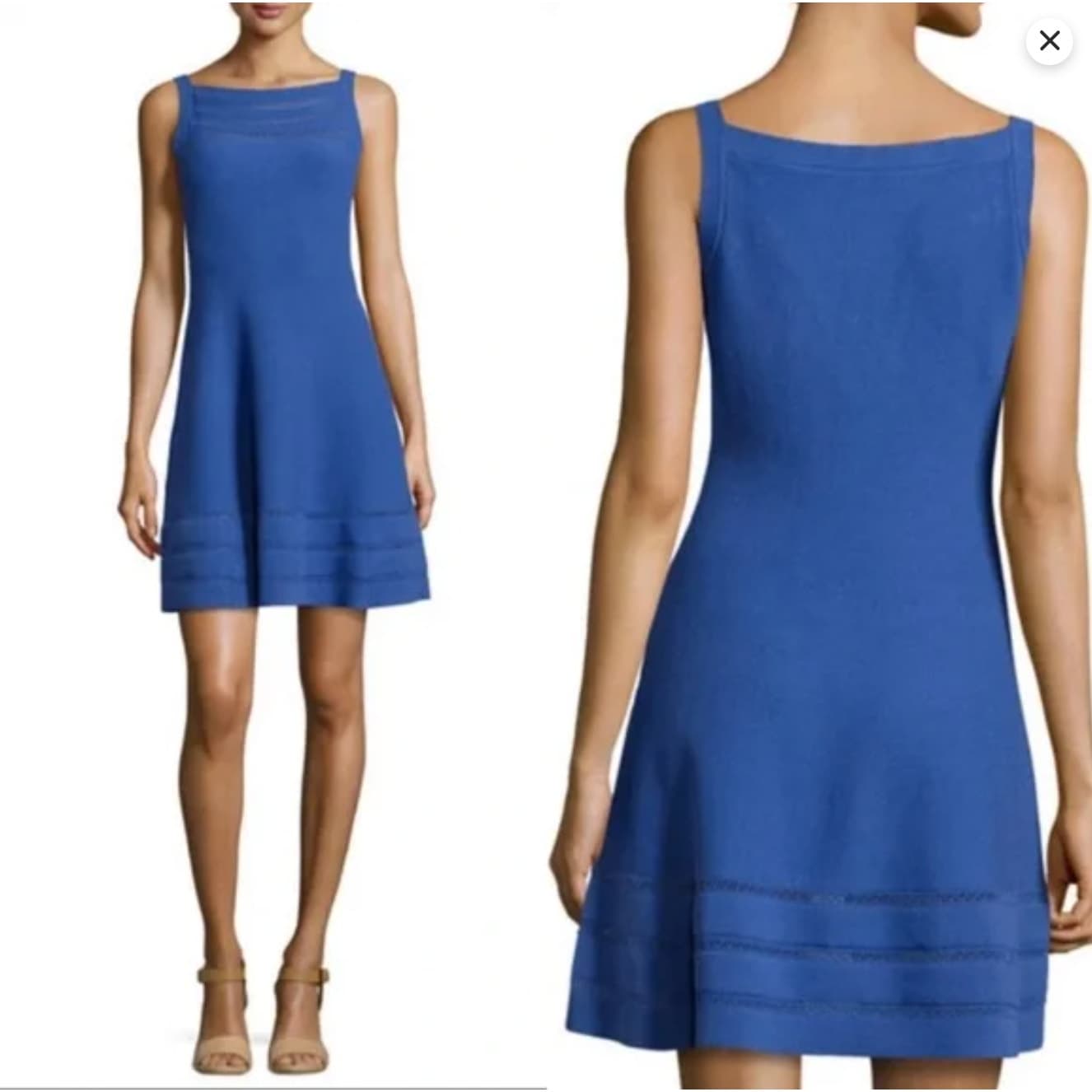 Kate Spade Open Cable Sweater Dress - Hyacinth Blue - Medium - NWOT - Thumbnail 2