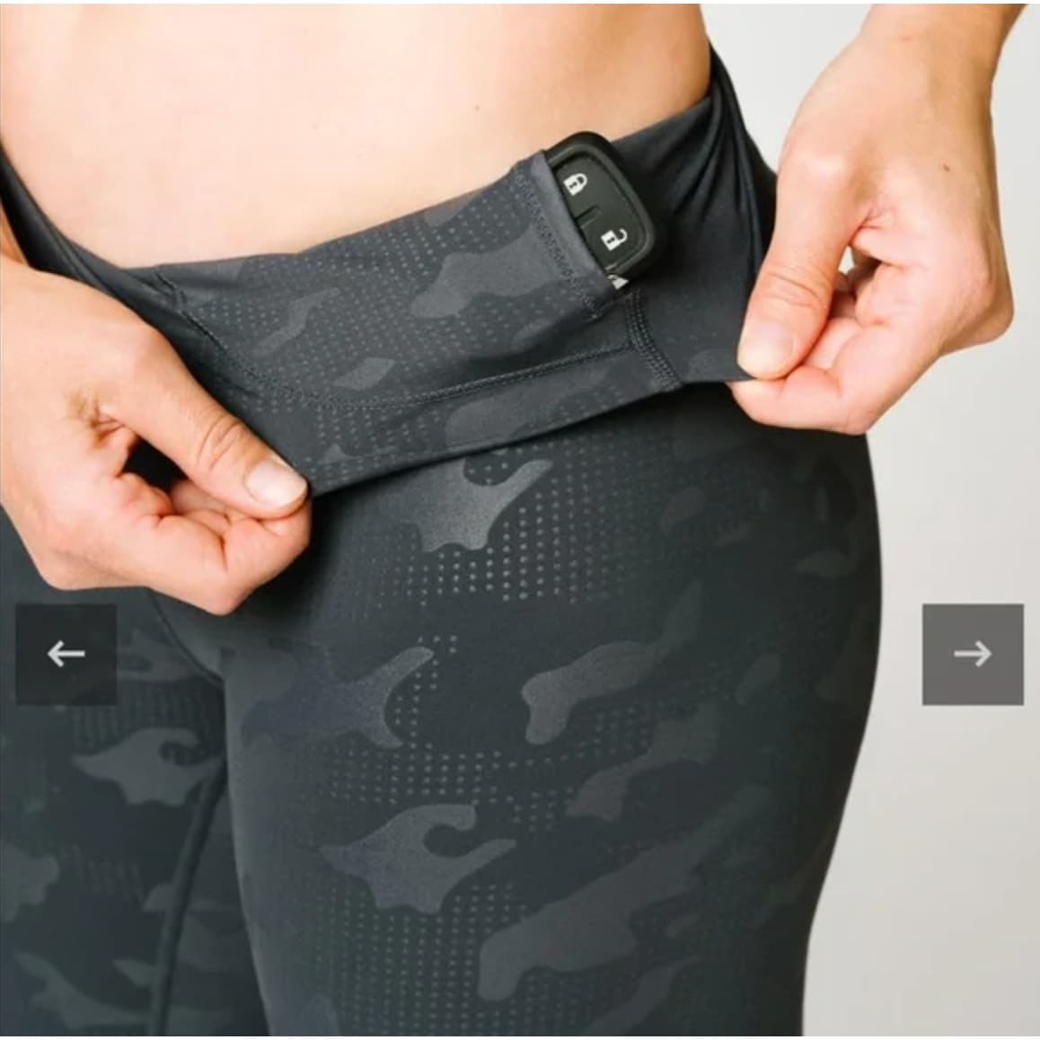 Zyia Active Luxe Hi Rise Leggings 7/8 Battlefield Camo - Size 4 - Thumbnail 4