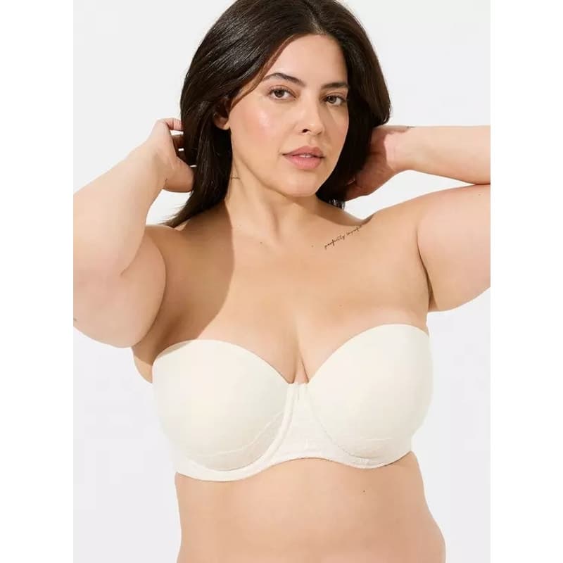 Torrid Plus Size Bombshell Everyday Strapless Bra - White - 42DDD - NWOT - Thumbnail 3