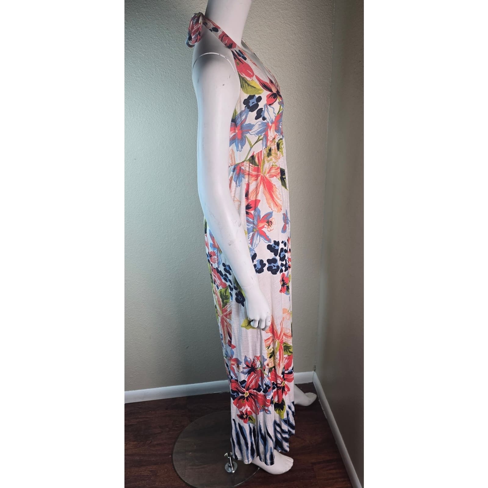 Tommy Bahama Bungaroo Blooms Maxi Dress Halter Top Floral Print - S - Thumbnail 5