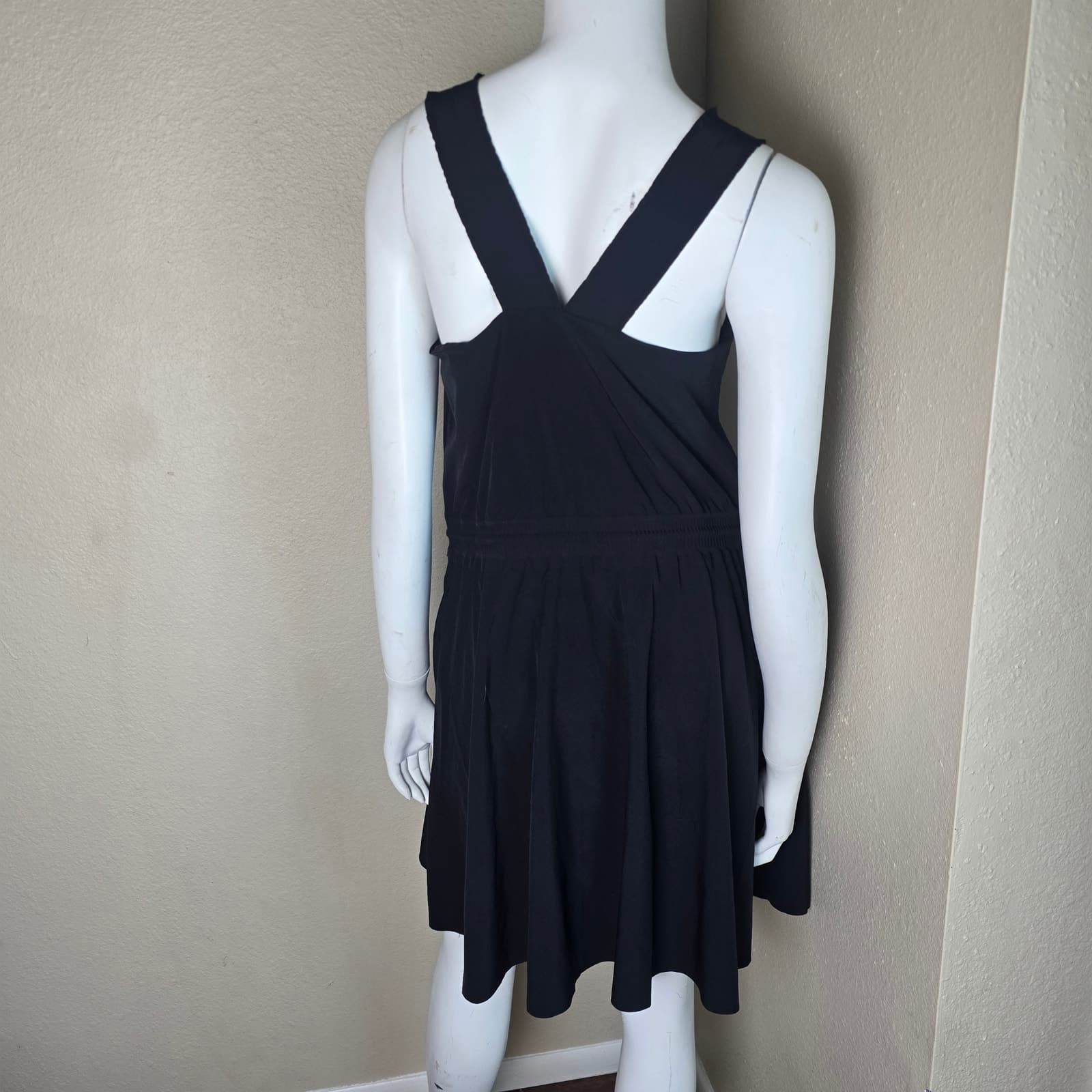 Athleta Savannah Strap Drawstring Dress - Black - Small - Style # 659323 - Thumbnail 9