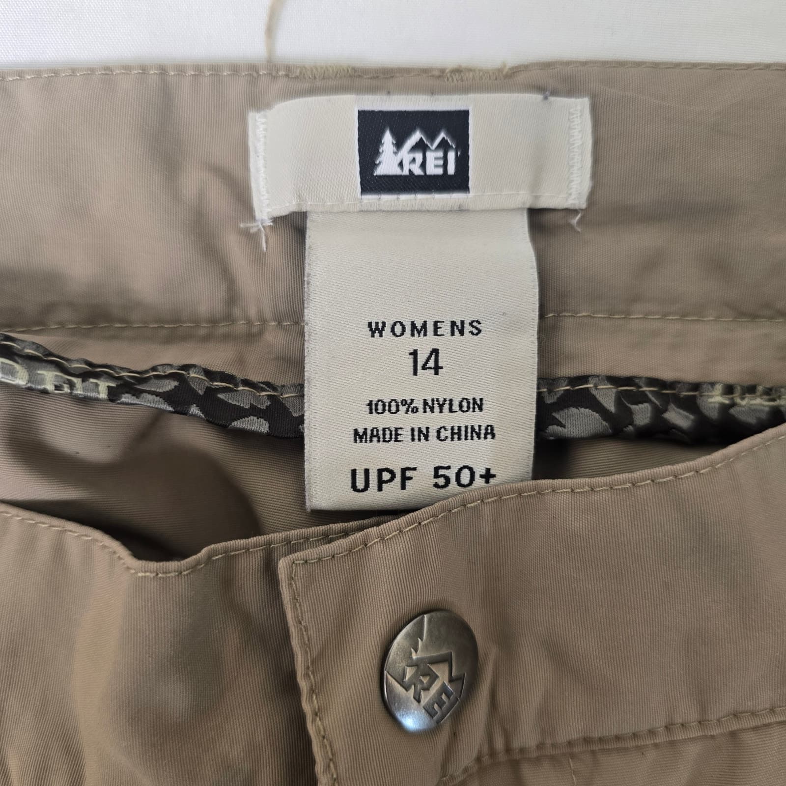 REI Co-Op Sahara Convertible Pants - Khaki - Size 14 - Style # 778942 - Thumbnail 10