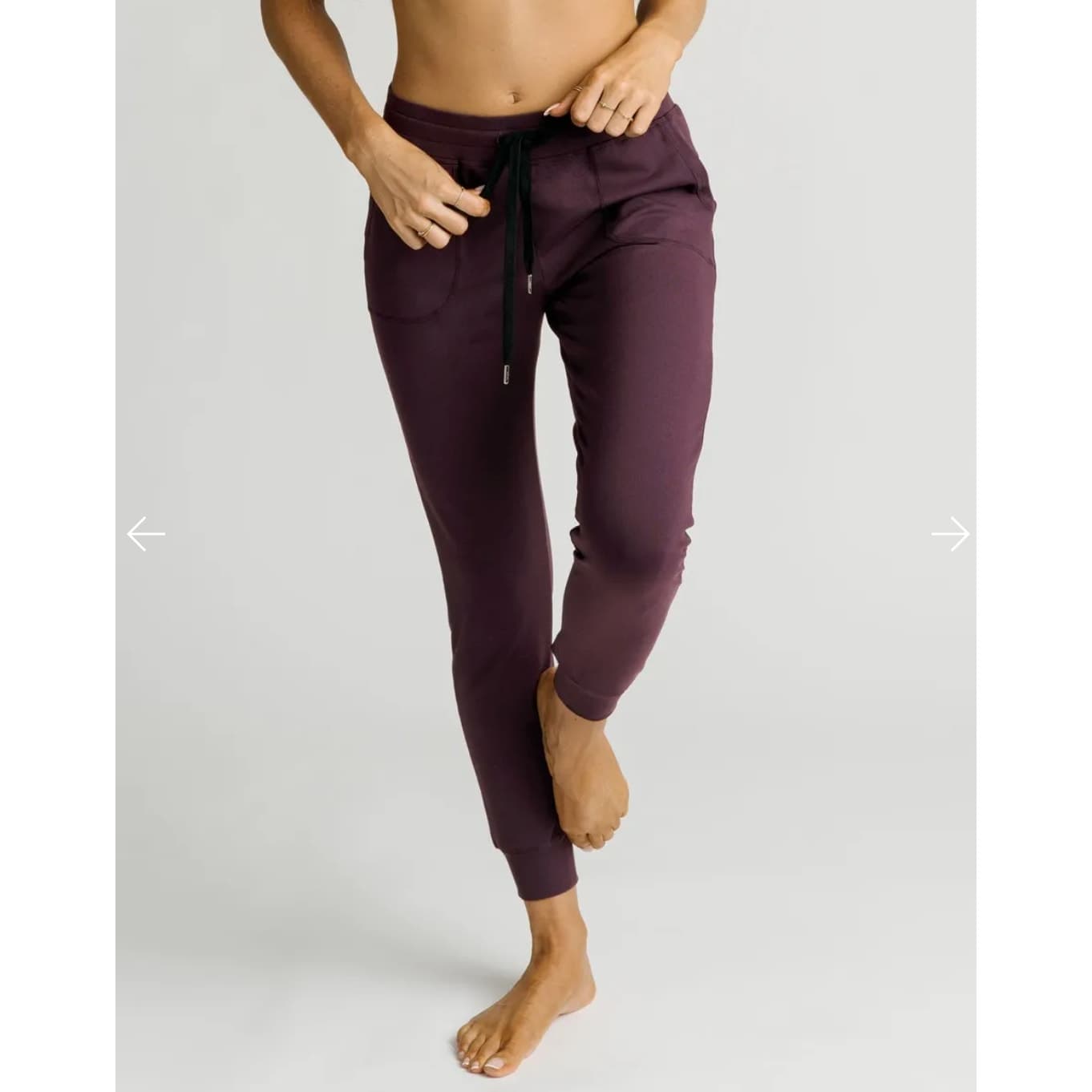 ZYIA Active Unwind Joggers in Maroon - XXL - Thumbnail 3