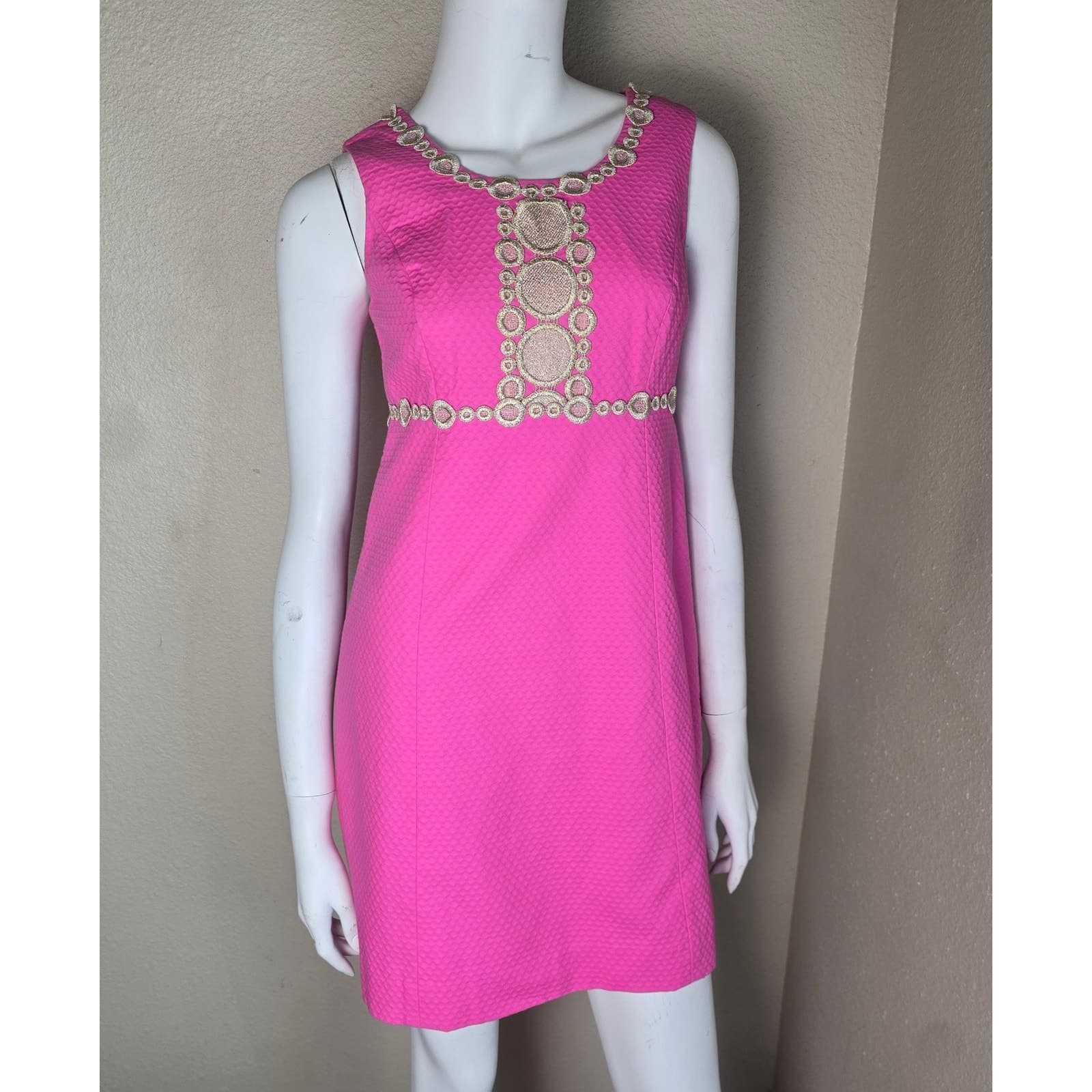 Lilly Pulitzer Rosie Shift Dress Lined Hot Pink Size 0 Barbiecore NWOT - Thumbnail 8