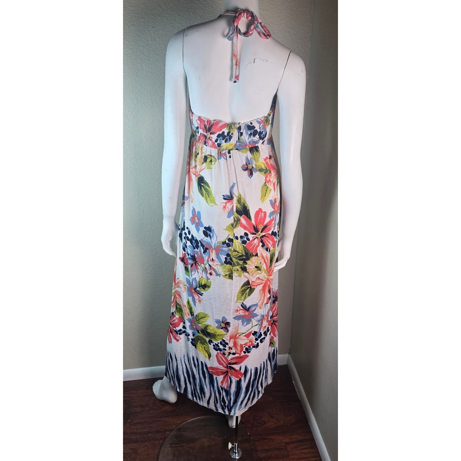 Tommy Bahama Bungaroo Blooms Maxi Dress Halter Top Floral Print - S - Thumbnail 6