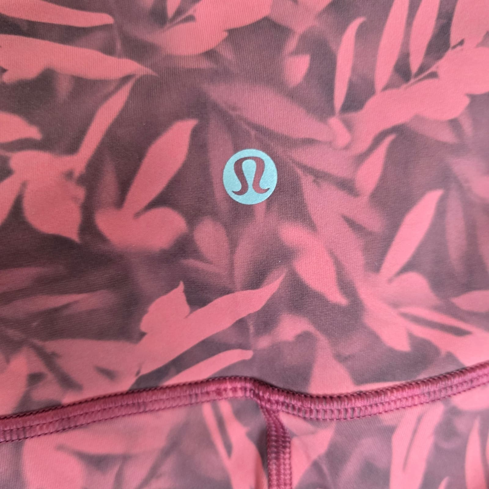 Lululemon Wunder Under High-Rise Tight 25" Luxtreme Spray Leaf Fireside Red - 6 - Thumbnail 7