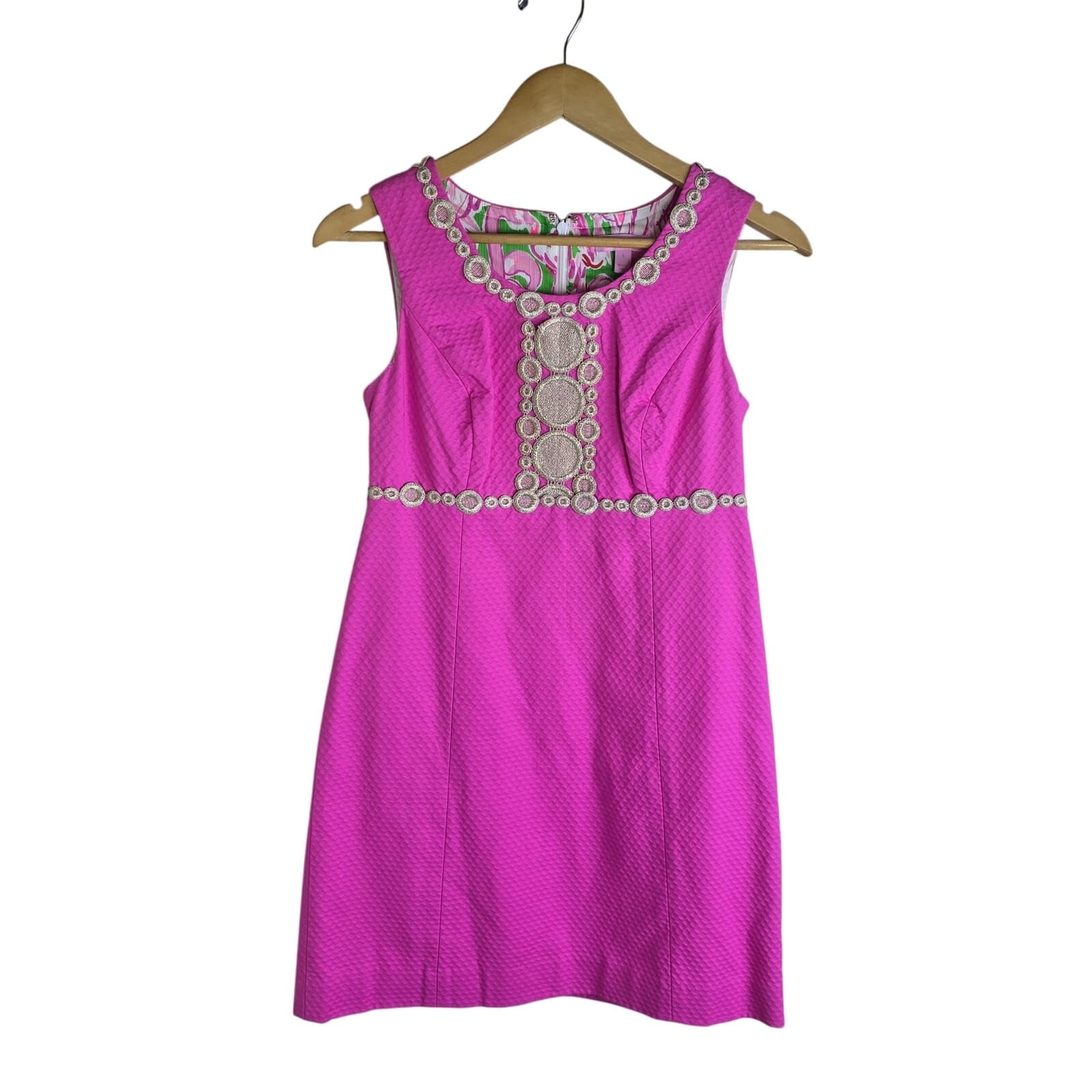 Lilly Pulitzer Rosie Shift Dress Lined Hot Pink Size 0 Barbiecore NWOT - Image 1