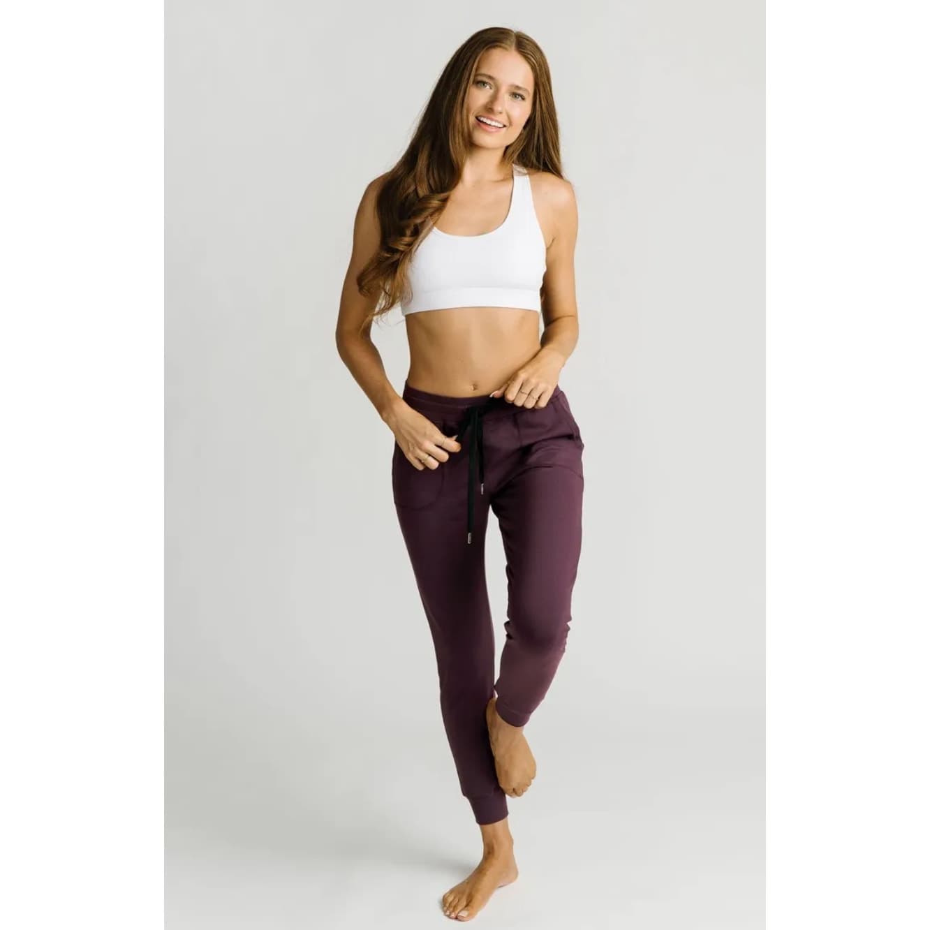 ZYIA Active Unwind Joggers in Maroon - XXL - Thumbnail 2