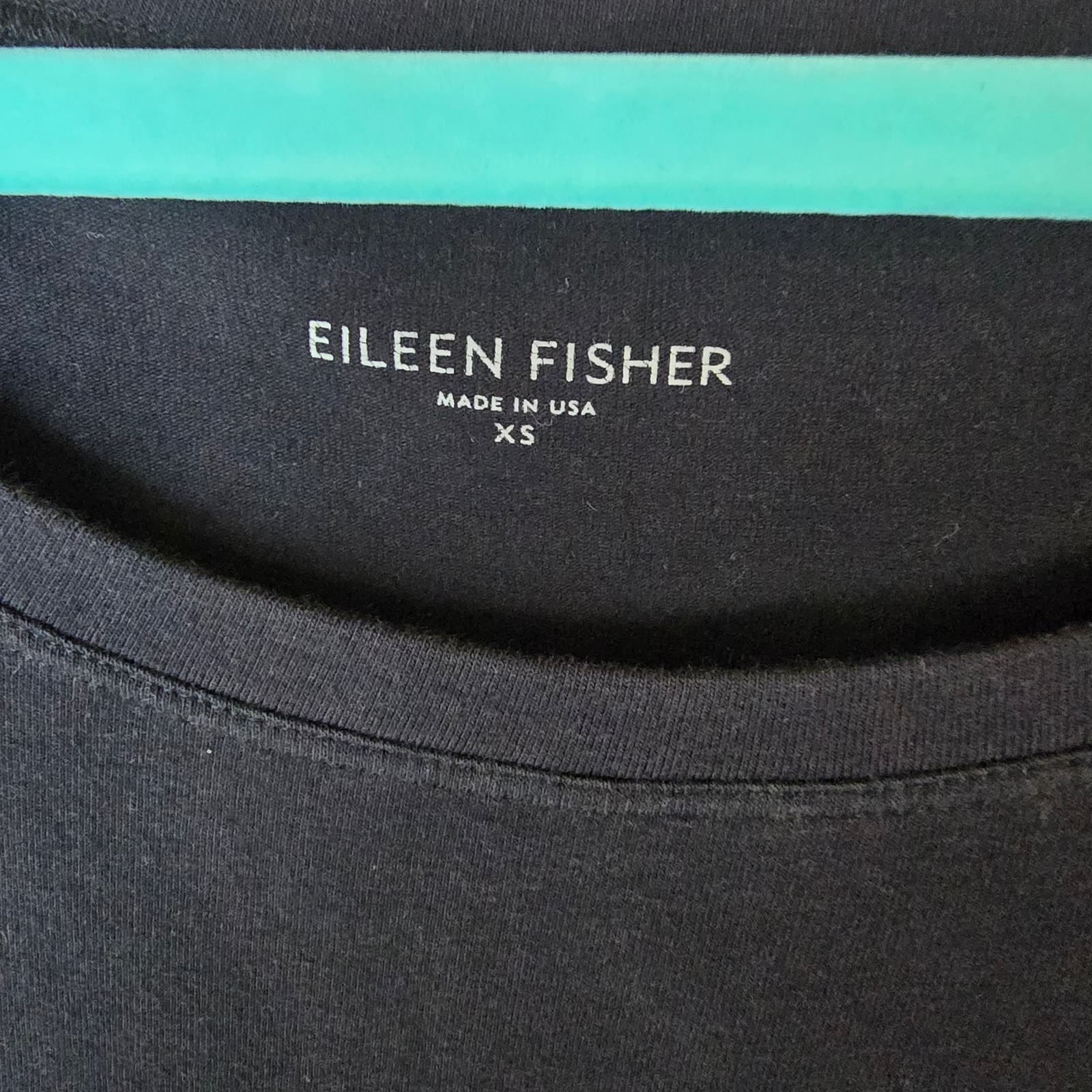 EILEEN FISHER Classic Stretch Jersey Ballet-Neck Dress - Black - XS - Thumbnail 8