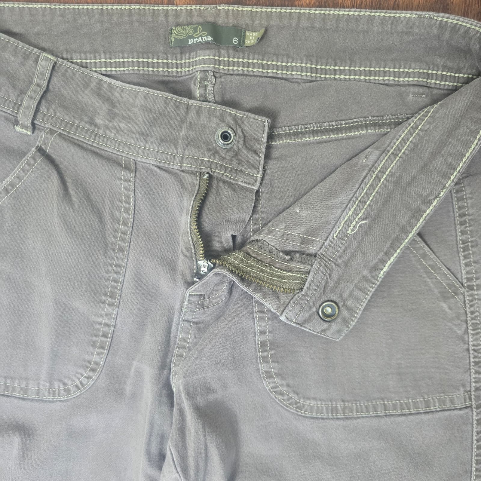 prAna Evie Organic Cotton Pants - Brown - Size 8 - Thumbnail 6