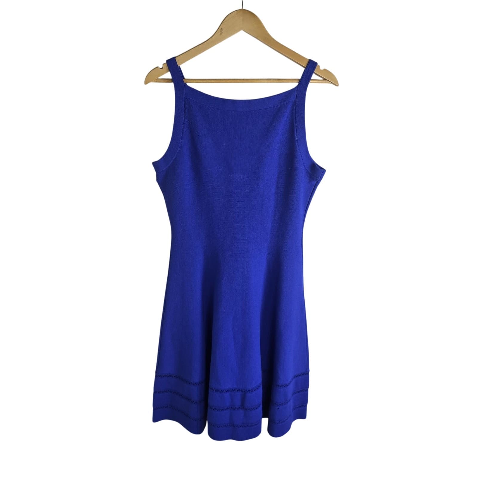 Kate Spade Open Cable Sweater Dress - Hyacinth Blue - Medium - NWOT - Thumbnail 3