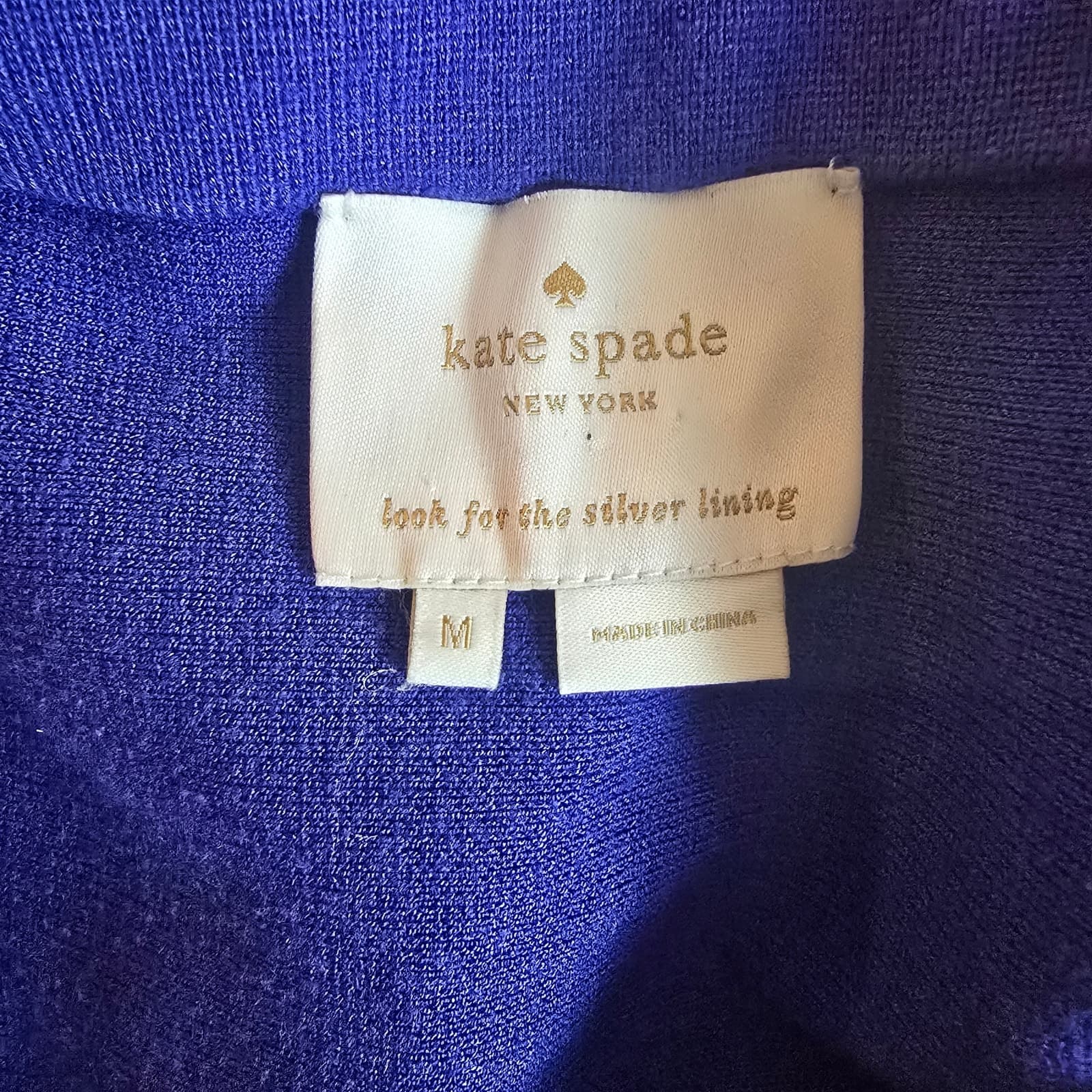 Kate Spade Open Cable Sweater Dress - Hyacinth Blue - Medium - NWOT - Thumbnail 7