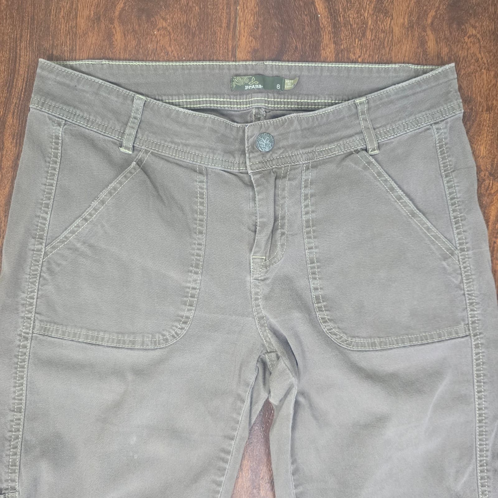prAna Evie Organic Cotton Pants - Brown - Size 8 - Thumbnail 4