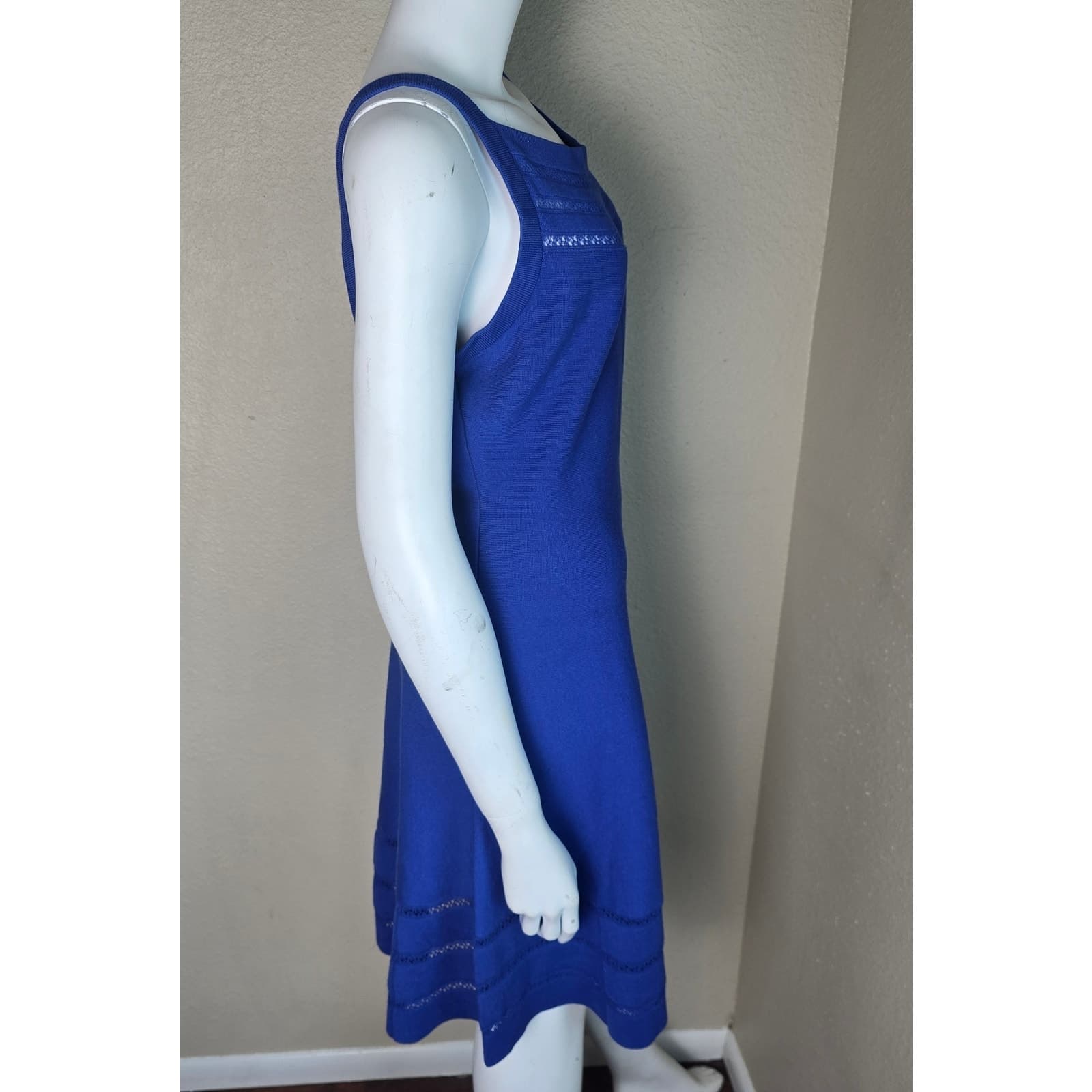 Kate Spade Open Cable Sweater Dress - Hyacinth Blue - Medium - NWOT - Thumbnail 5