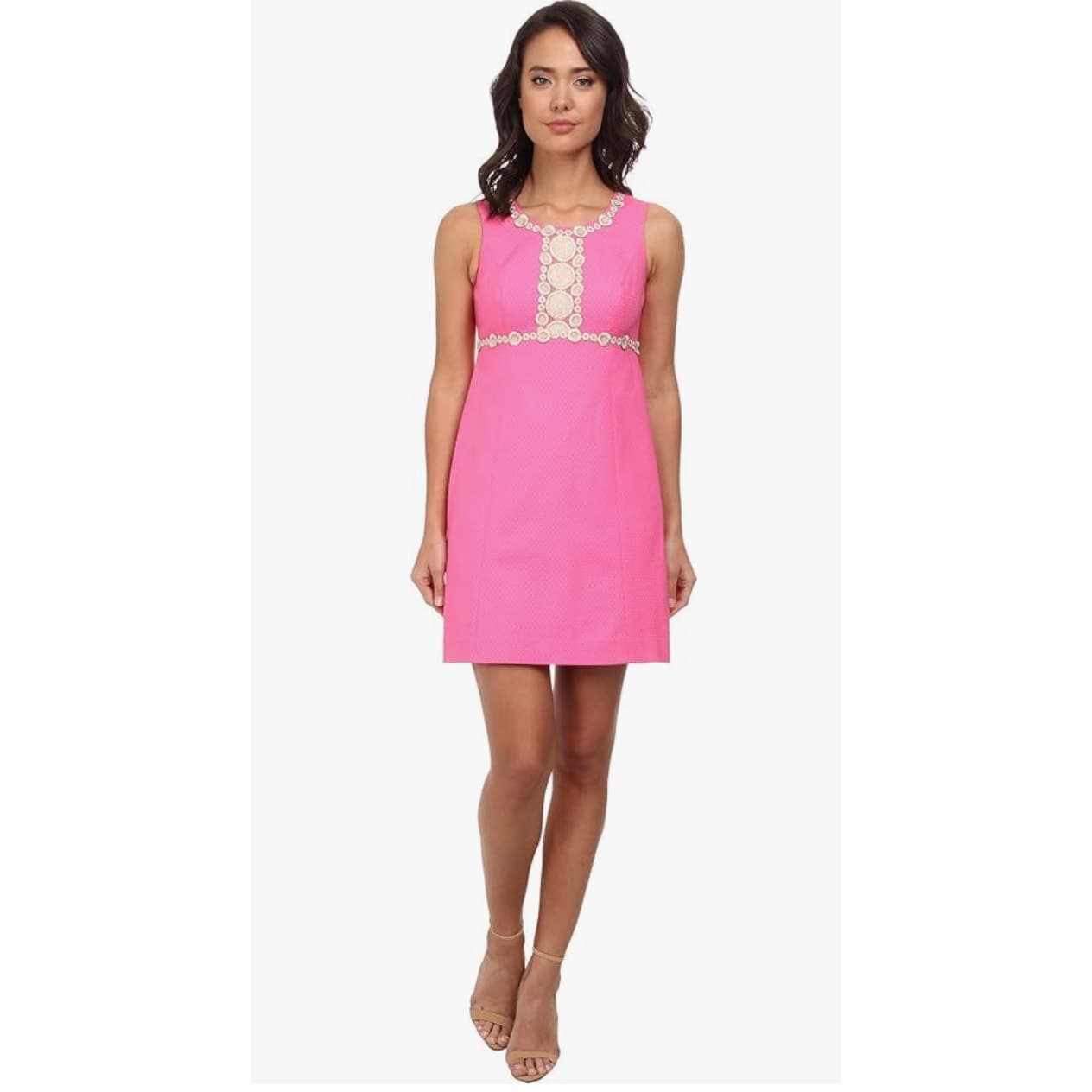 Lilly Pulitzer Rosie Shift Dress Lined Hot Pink Size 0 Barbiecore NWOT - Thumbnail 4