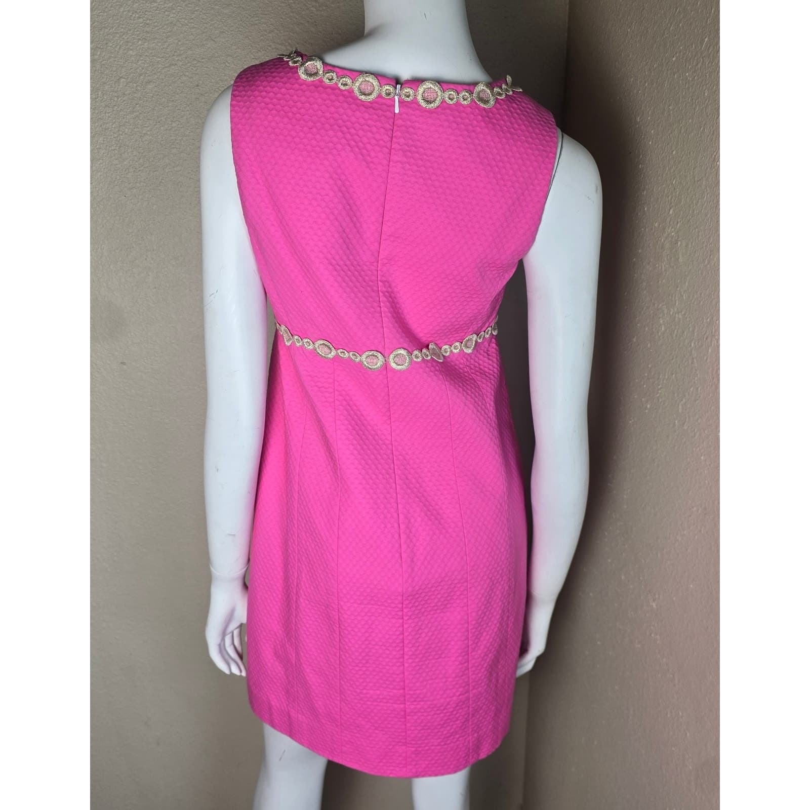 Lilly Pulitzer Rosie Shift Dress Lined Hot Pink Size 0 Barbiecore NWOT - Thumbnail 10