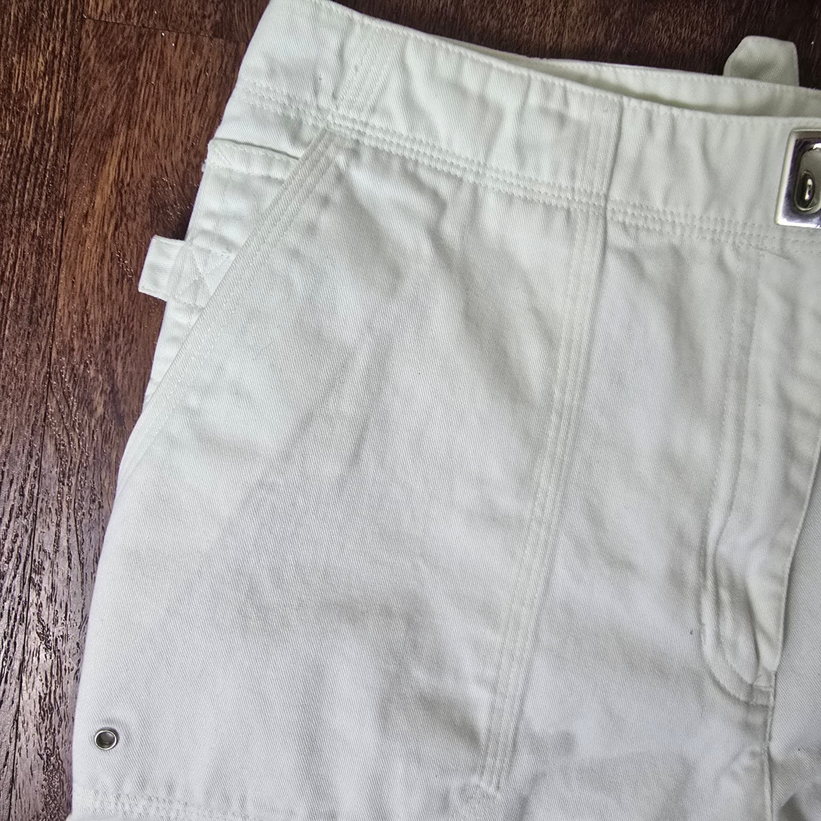 Lauren Ralph Lauren White/Cream Straight Leg Chino Pants Turn Lock Waist Closure - Thumbnail 5