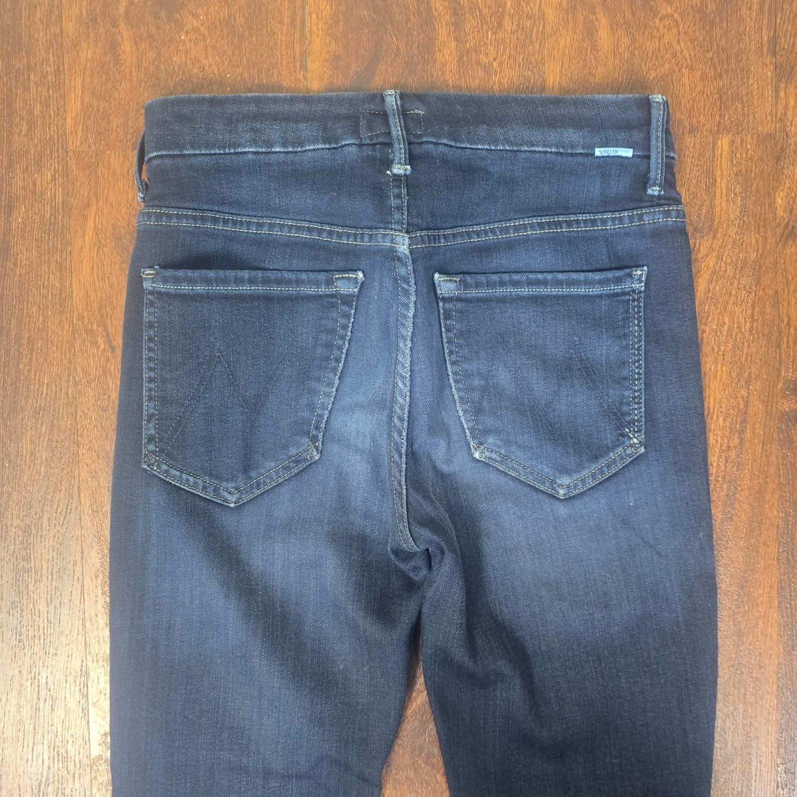 Mother Denim High Waisted Looker Skinny Jeans in Coffee, Tea, or Me? Size 26 - Thumbnail 8