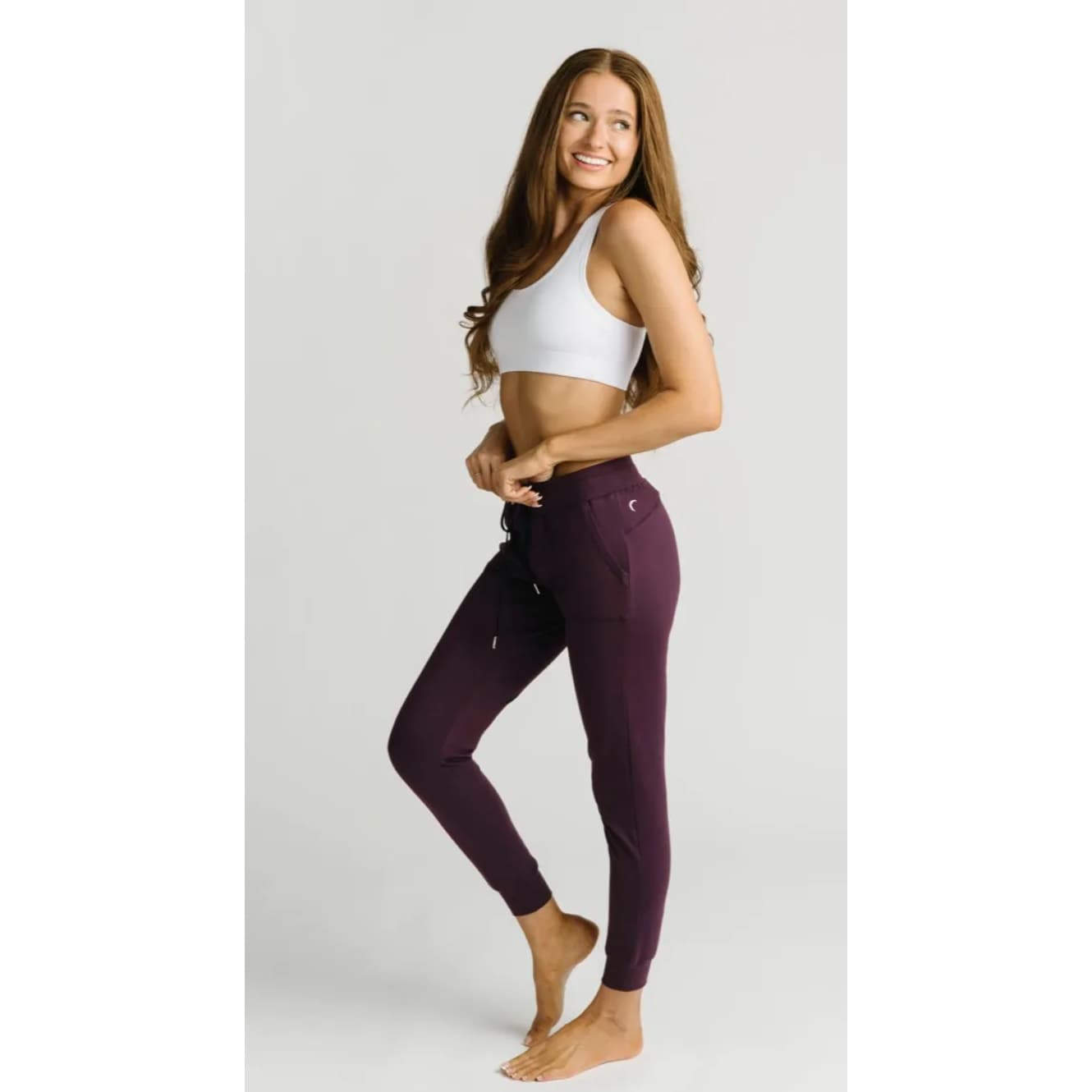 ZYIA Active Unwind Joggers in Maroon - XXL - Thumbnail 4