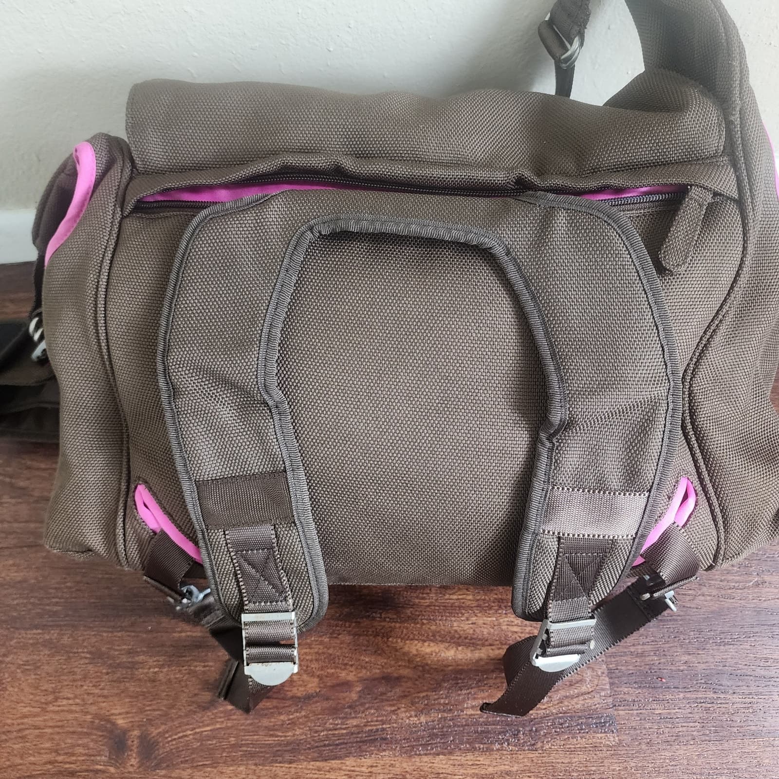 Pottery Barn Kids Brown Convertible Backpack Diaper Bag - Thumbnail 6