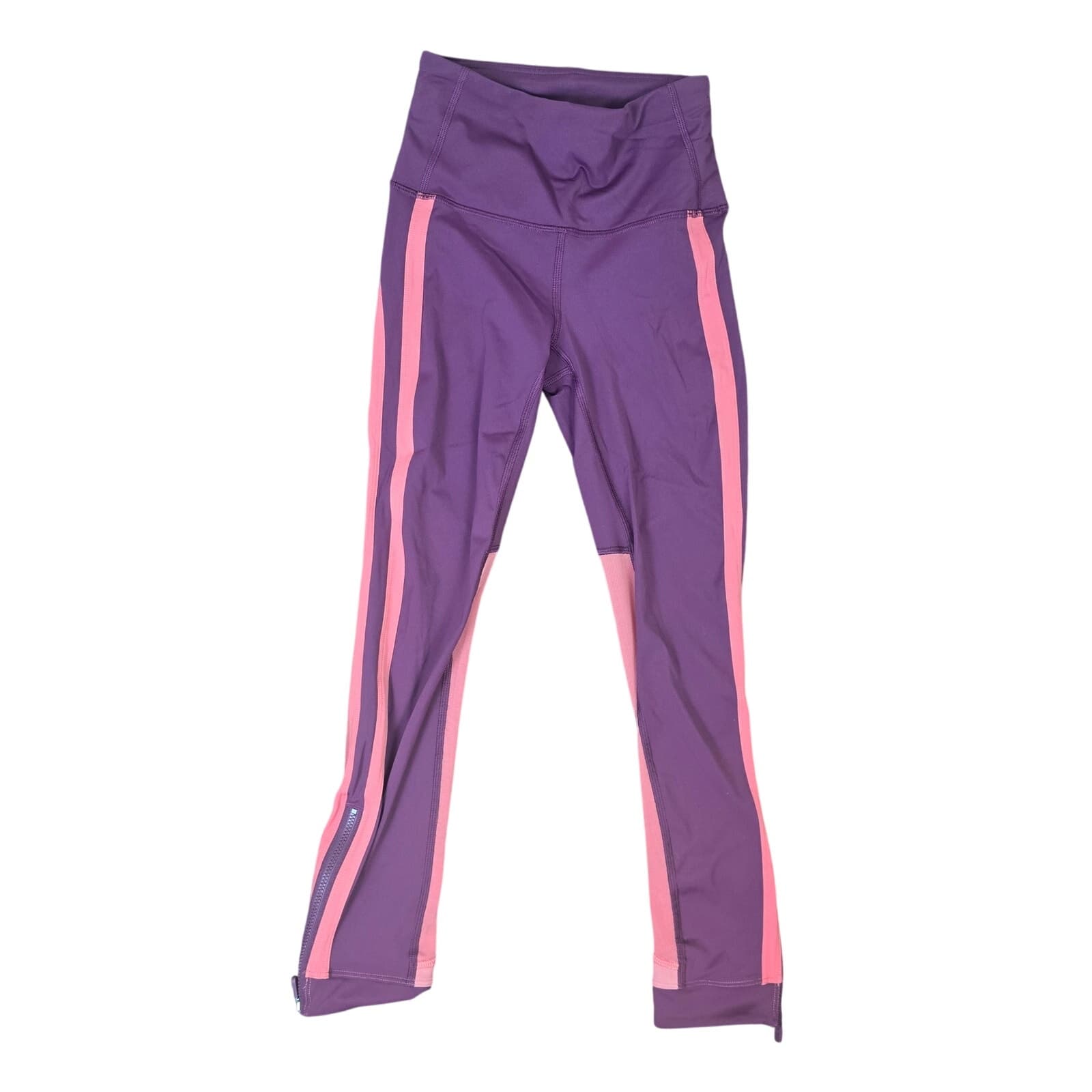 Lululemon Zip The Line Crop *23 - Deep Ruby/Poppy Coral - Size 2 - Style W6ASPS - Image 1