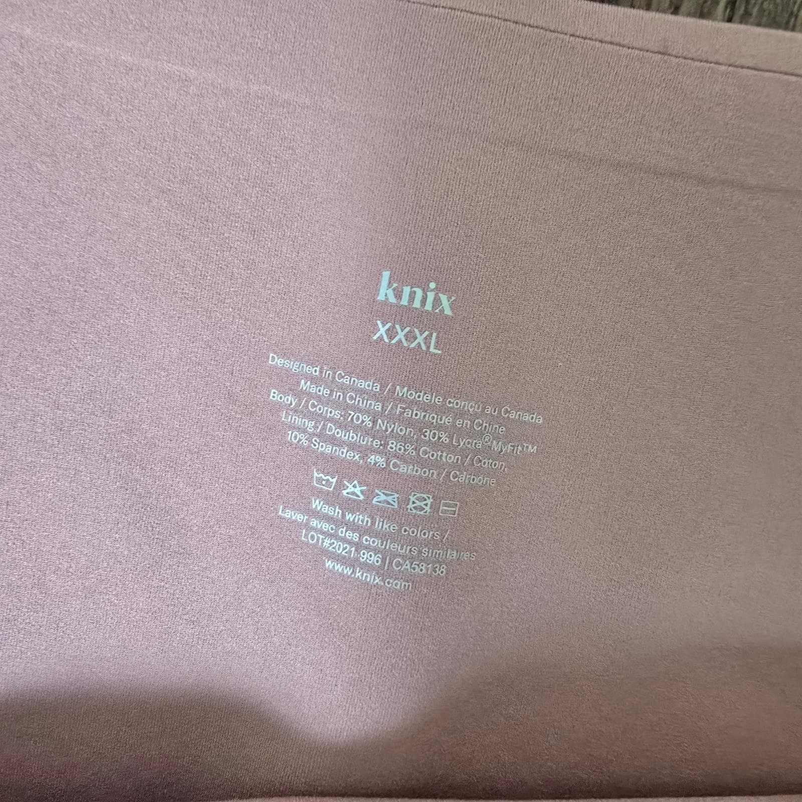 Knix HiTouch™️ High Rise Legging - Pink Sorbet - XXXL 3X - Thumbnail 8