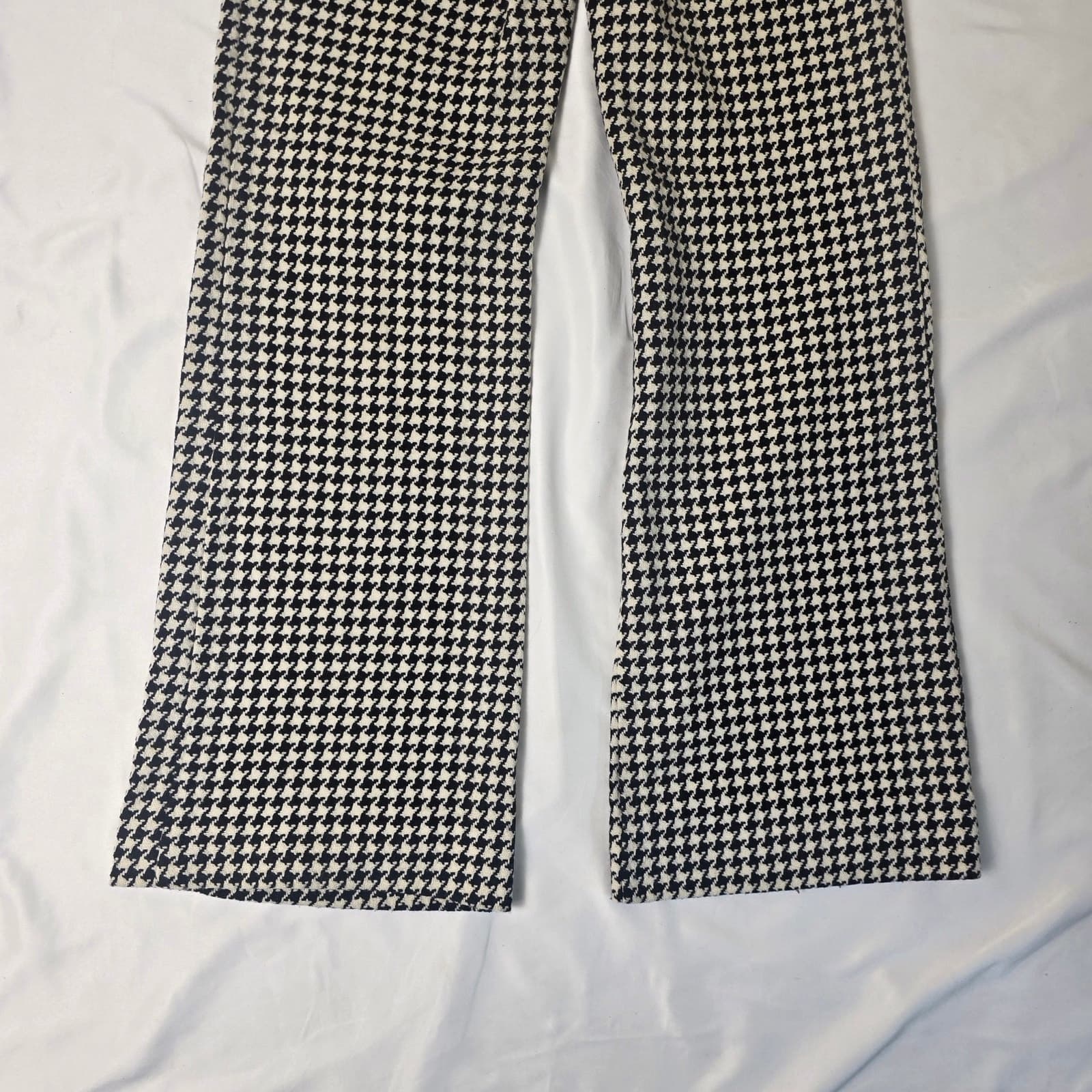 Trina Turk Houdstooth Wool Blend Wide Leg Dress Pants - Size 2 - Thumbnail 6