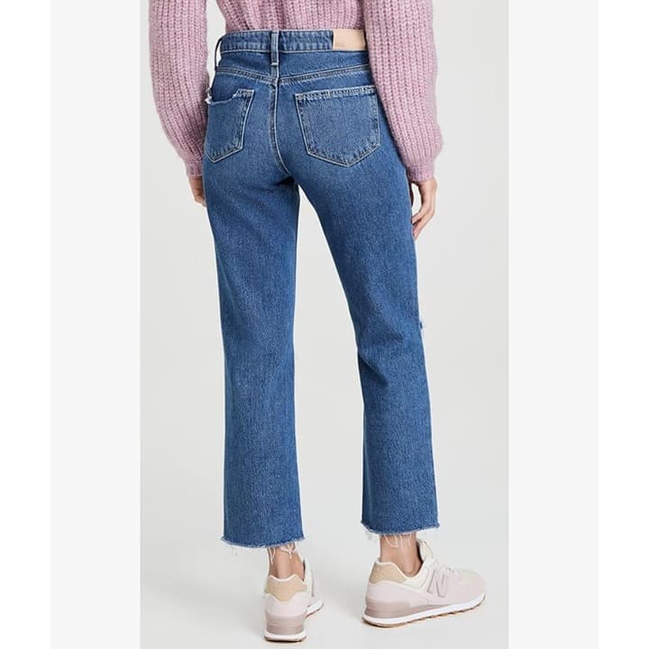 PAIGE Women's Noella High Rise Straight Leg in Sledge Destructed - Size 28 - Thumbnail 4