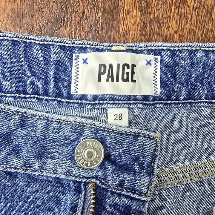 PAIGE Women's Noella High Rise Straight Leg in Sledge Destructed - Size 28 - Thumbnail 7