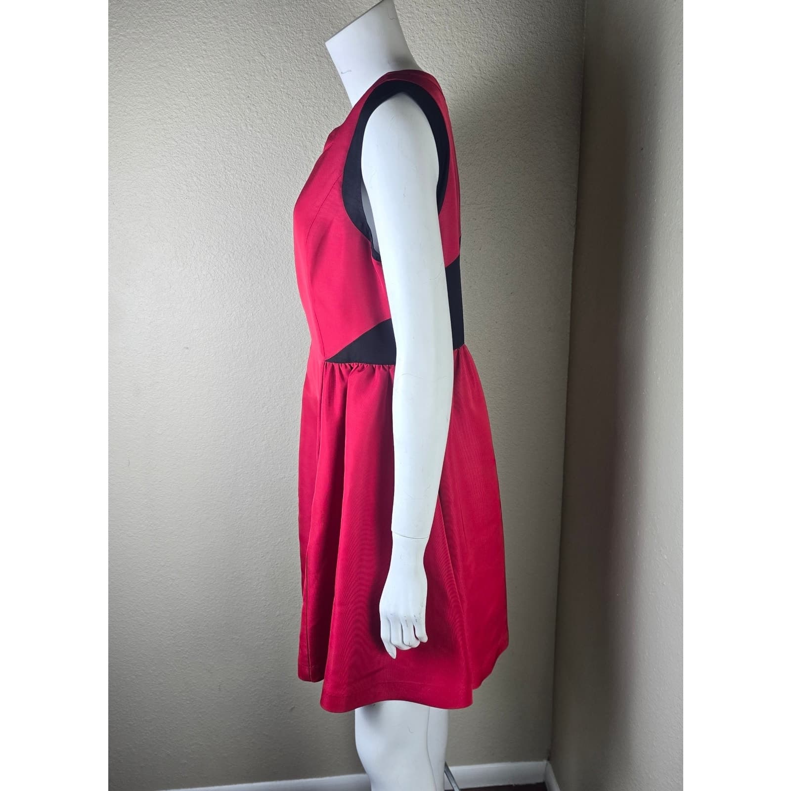Prabal Gurung for Target Red & Black A-Line Mini Dress - Size 12 - Thumbnail 4
