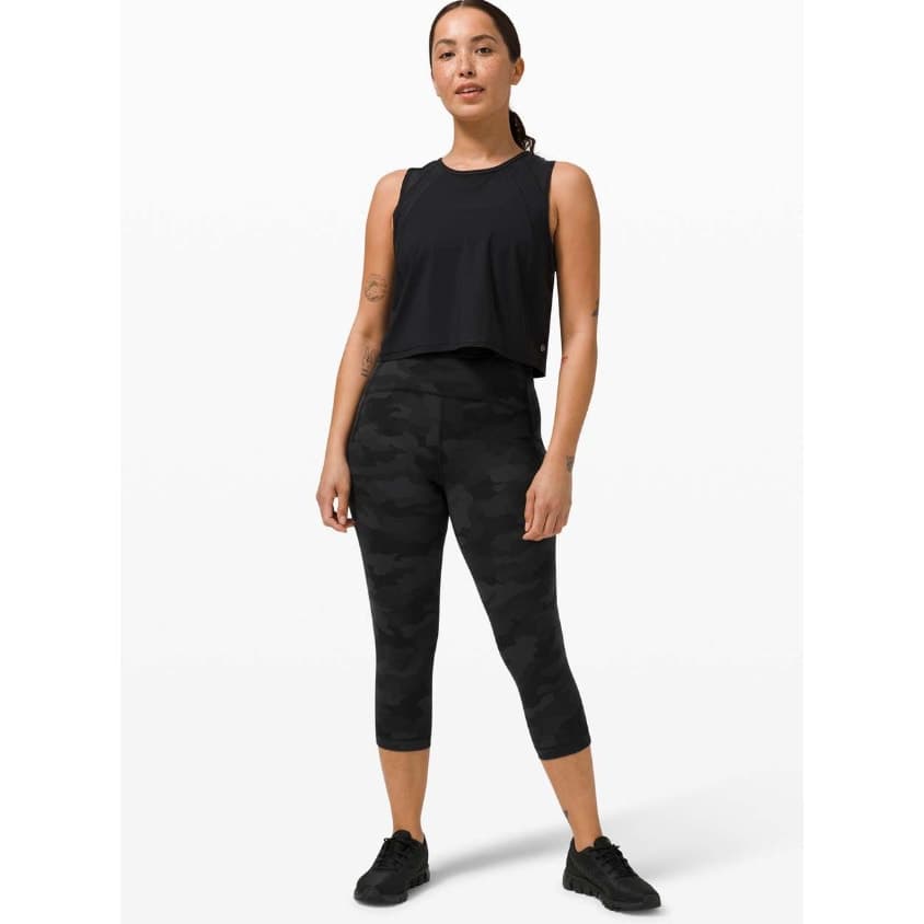 Lululemon Swift Speed High-Rise Crop 21" Heritage 365 Camo Deep Coal Multi - Thumbnail 3