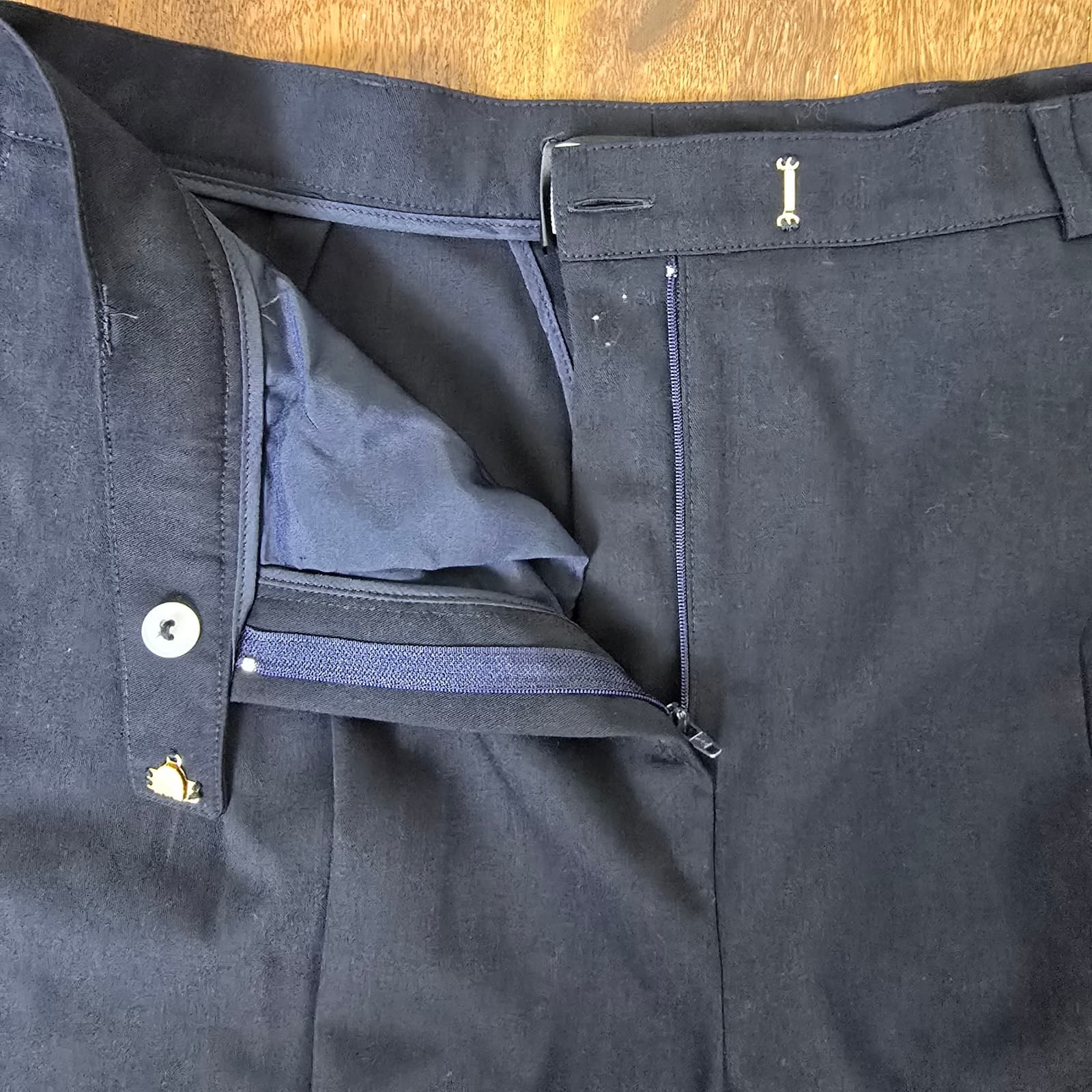 St. John Sport by Marie Gray Black Wide Leg Dress Pants with Front Crease - 16 - Thumbnail 4