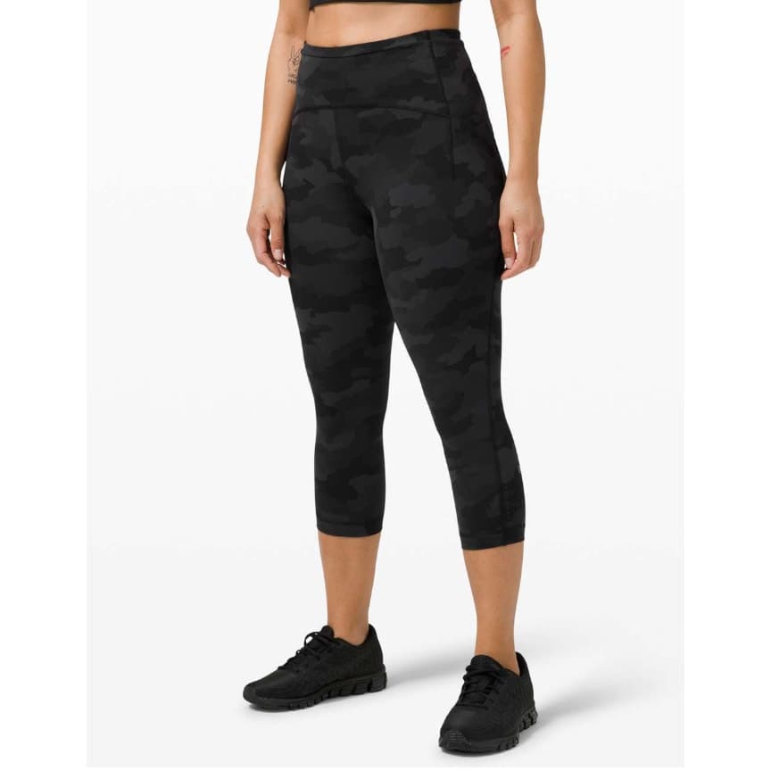 Lululemon Swift Speed High-Rise Crop 21" Heritage 365 Camo Deep Coal Multi - Thumbnail 2