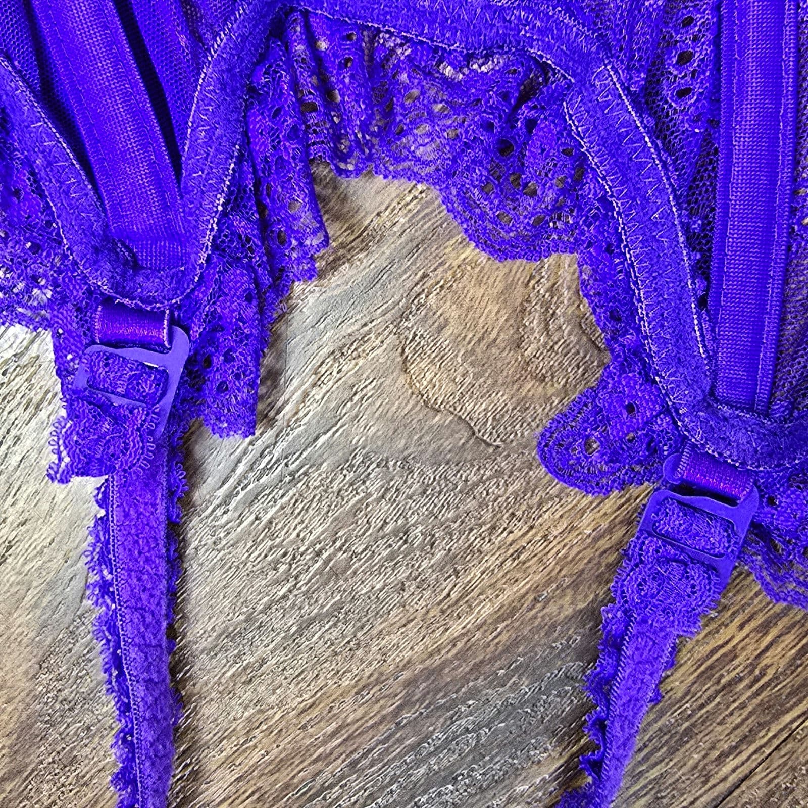 Vintage Victoria's Secret Gold Label NOS Deadstock NWT Purple Lace Corset - Thumbnail 6