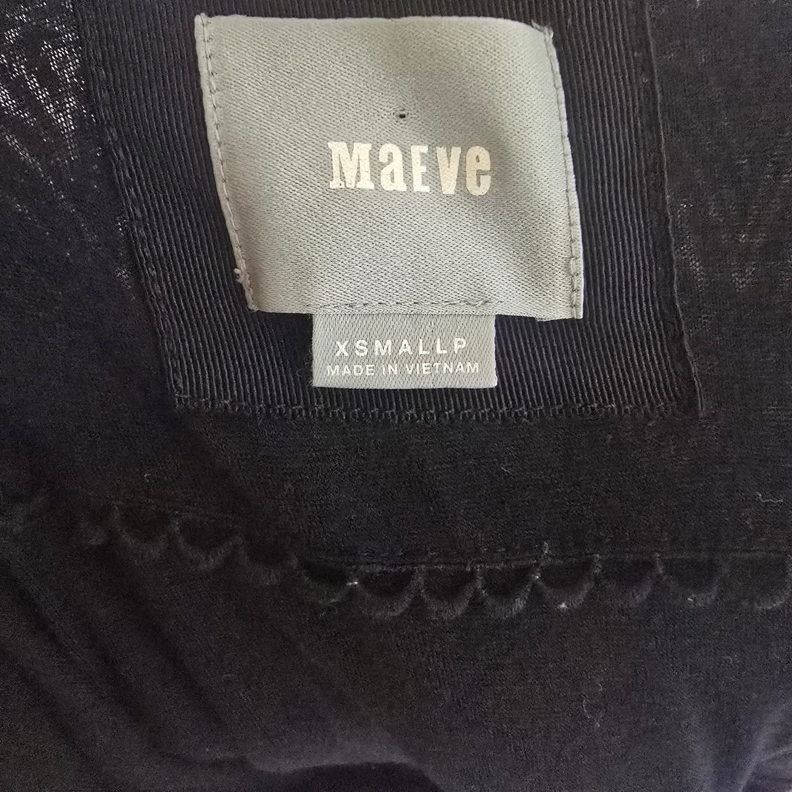 MAEVE Anthropologie Galena Black & White 3/4 Sleeve Wrap Top Midi Dress X-Small - Thumbnail 11