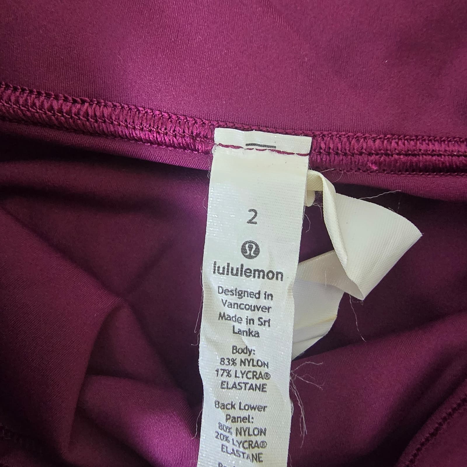 Lululemon Zip The Line Crop *23 - Deep Ruby/Poppy Coral - Size 2 - Style W6ASPS - Thumbnail 11