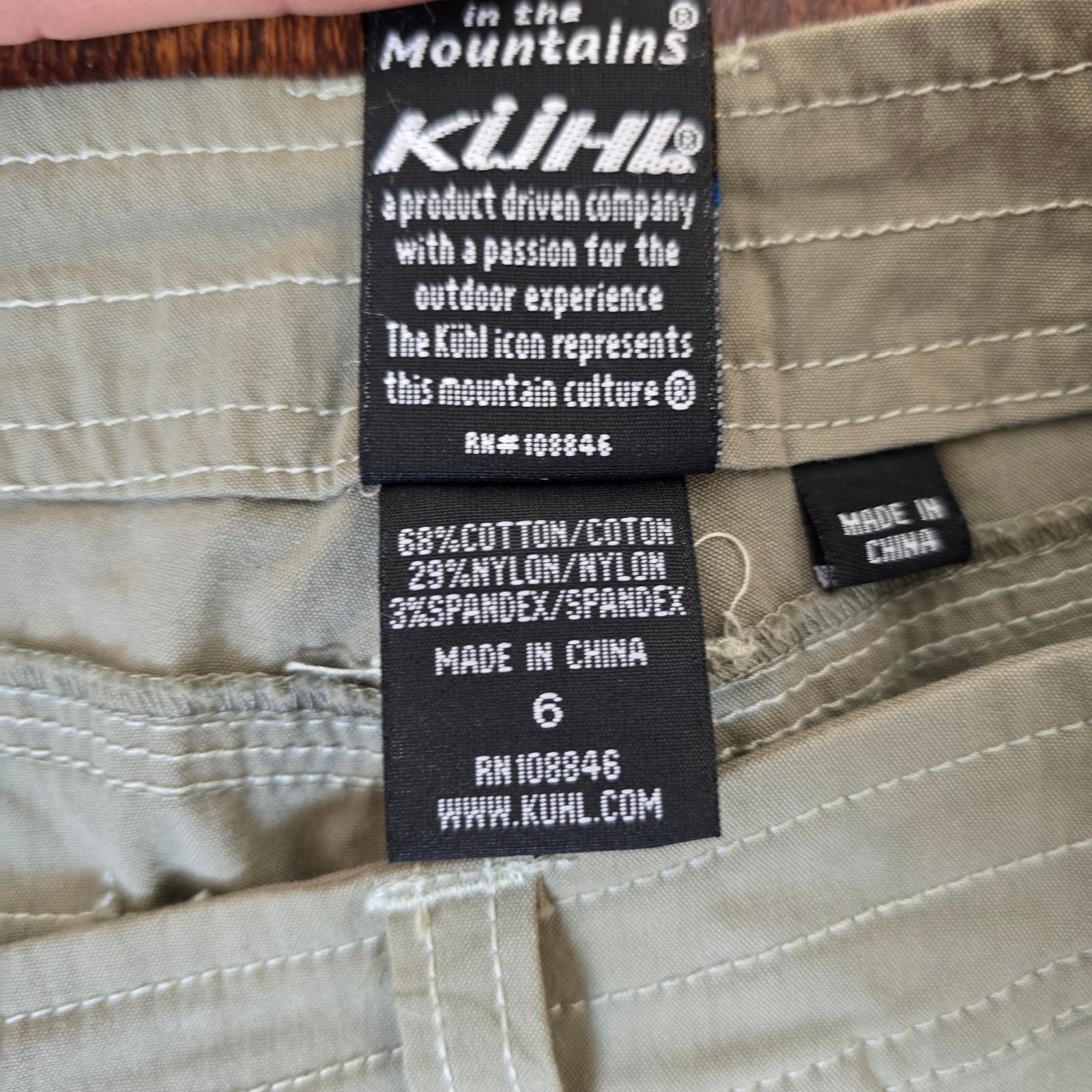 KUHL Khaki A-Line Mini Skirt - Size 6 - Thumbnail 8