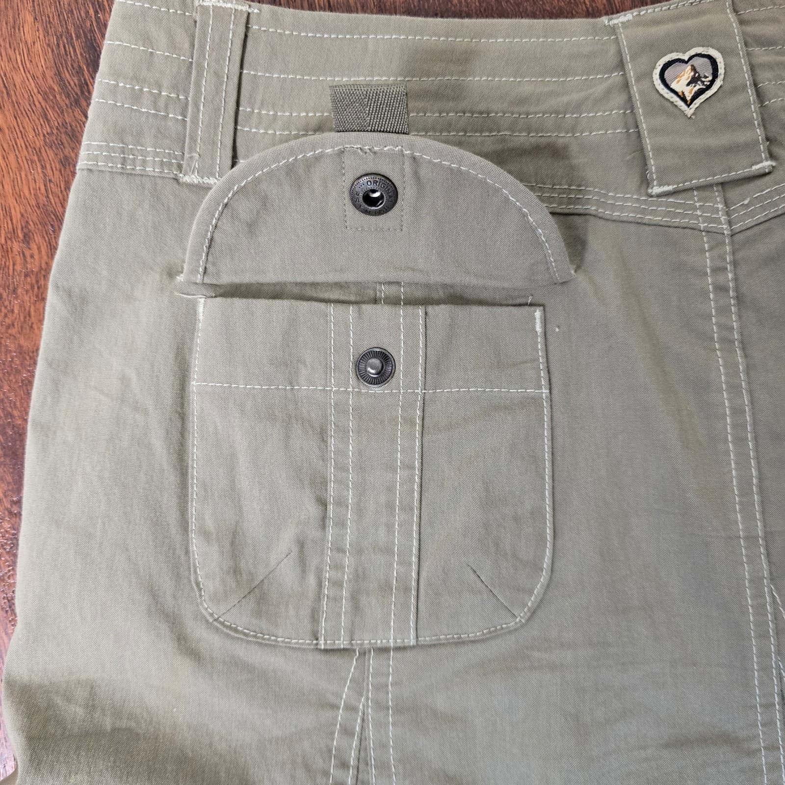 KUHL Khaki A-Line Mini Skirt - Size 6 - Thumbnail 6